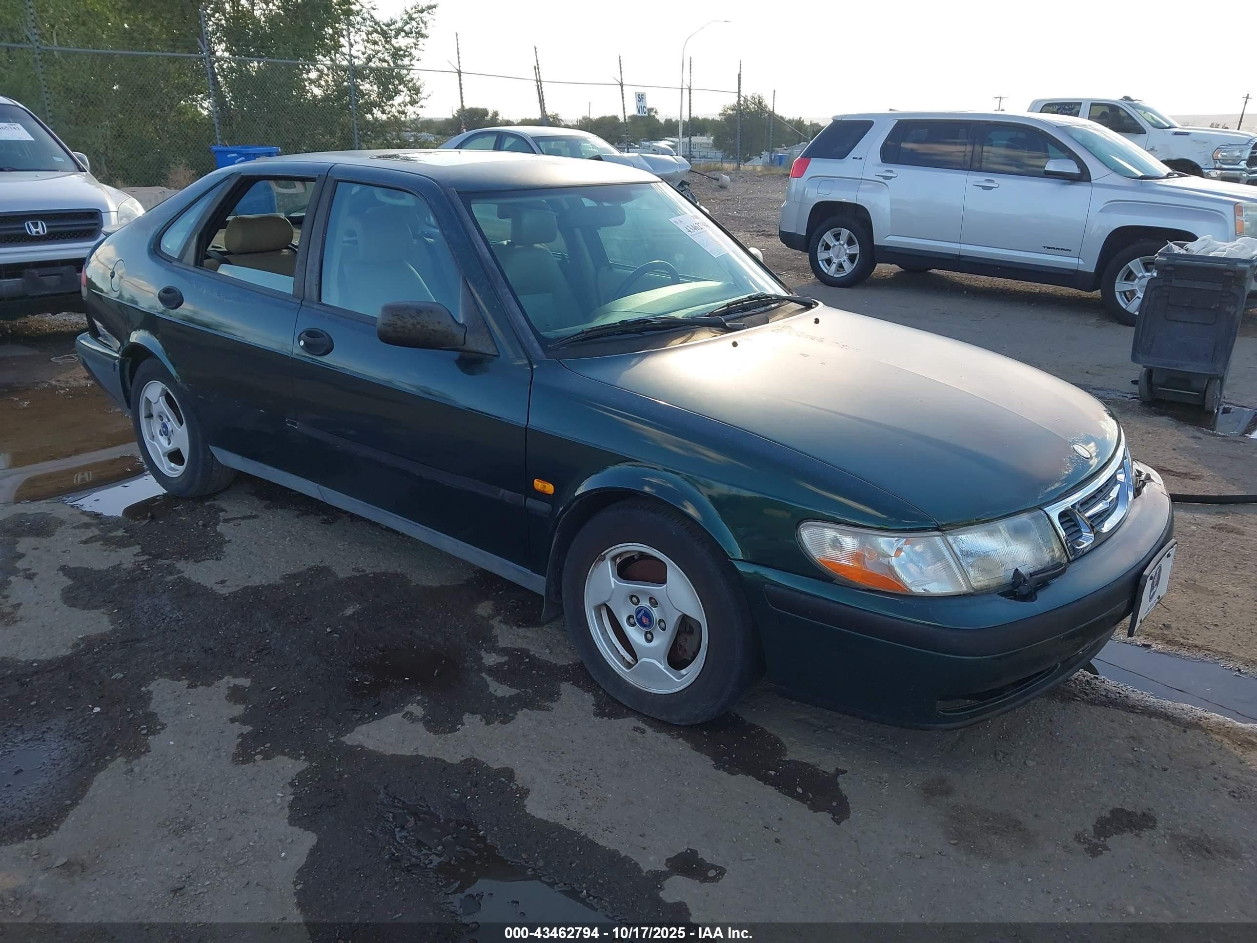 1999 Saab 9-3 S Green vin: YS3DD58N8X2008308