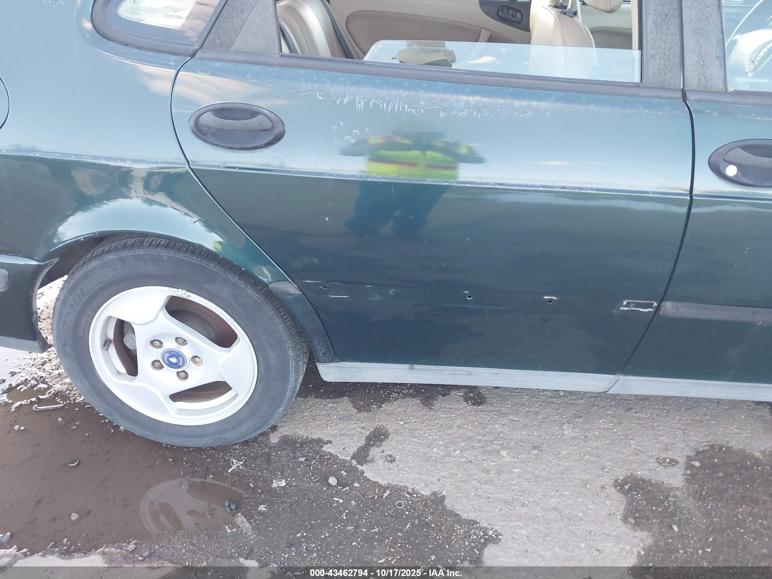 1999 Saab 9-3 S Green vin: YS3DD58N8X2008308