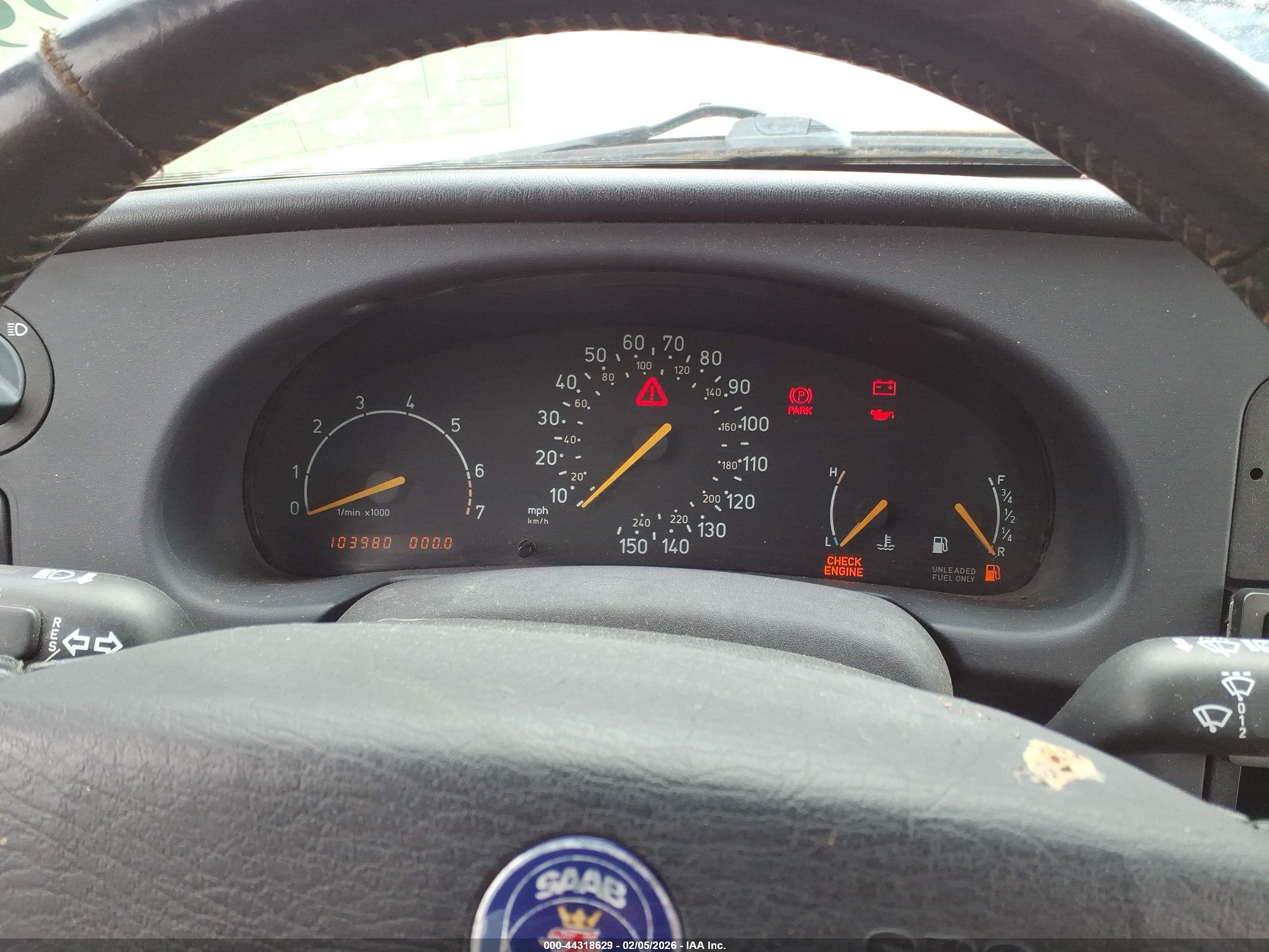1996 Saab 900 S Red vin: YS3DD75B5T7004137