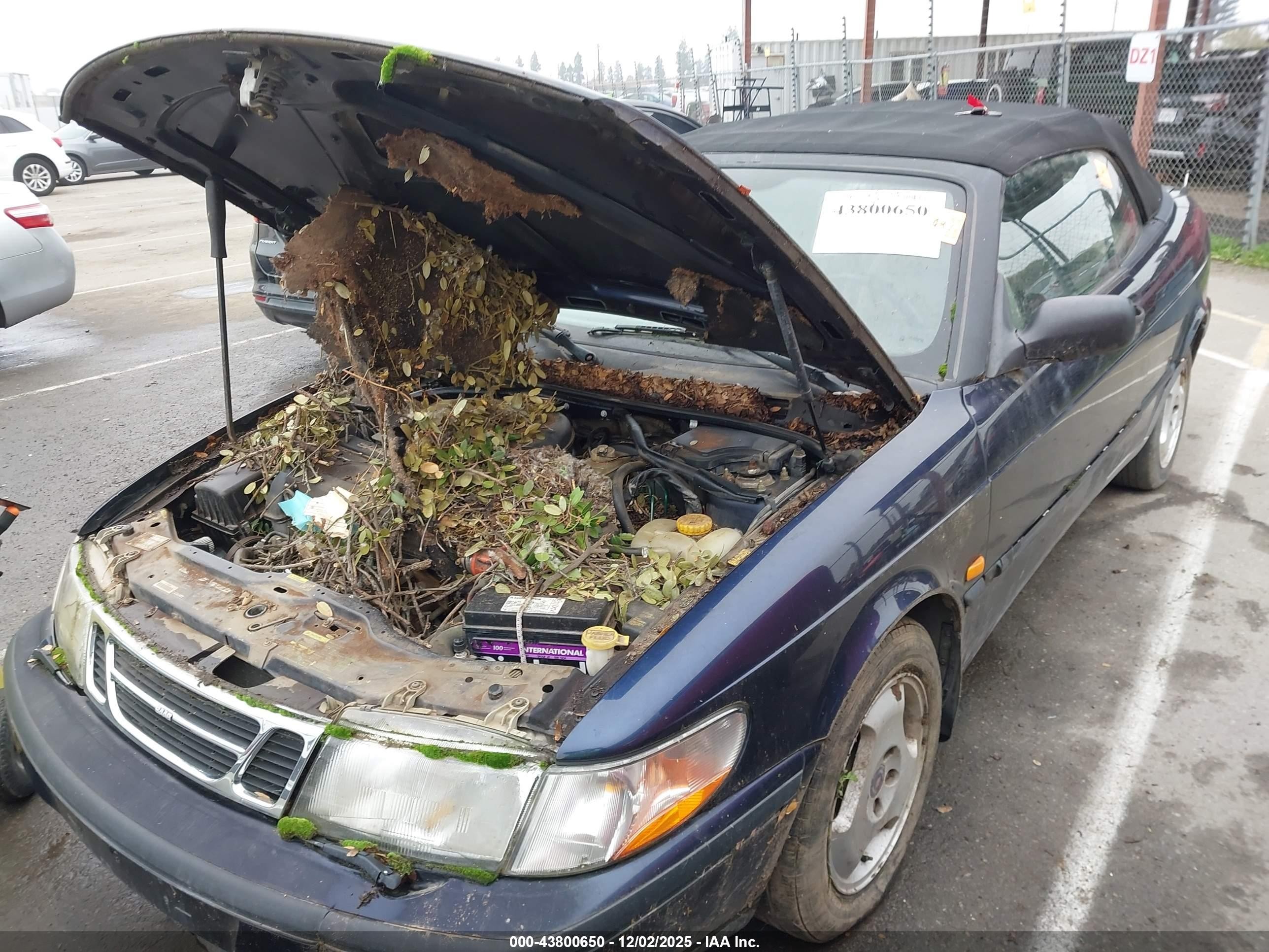 1998 Saab 900 S Dark Blue vin: YS3DD75B7W7004063