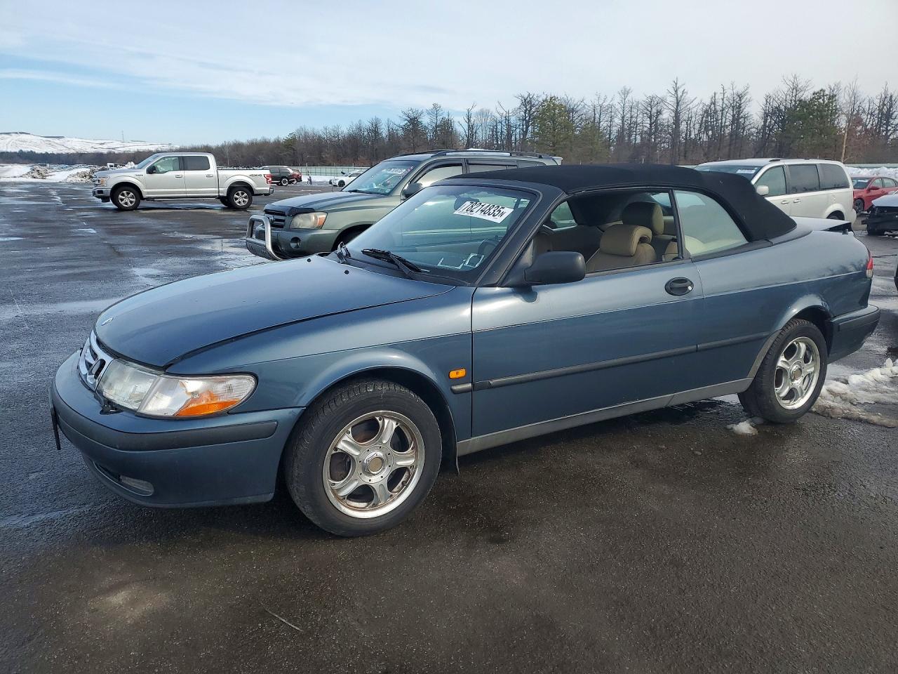 1999 Saab 9-3 S Синий vin: YS3DD78N2X7056921