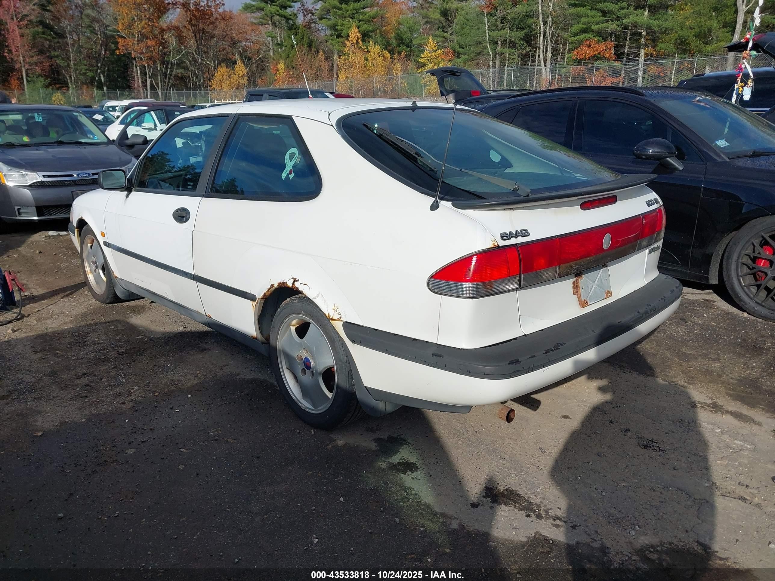 1997 Saab 900 Se White vin: YS3DF35N5V2015524