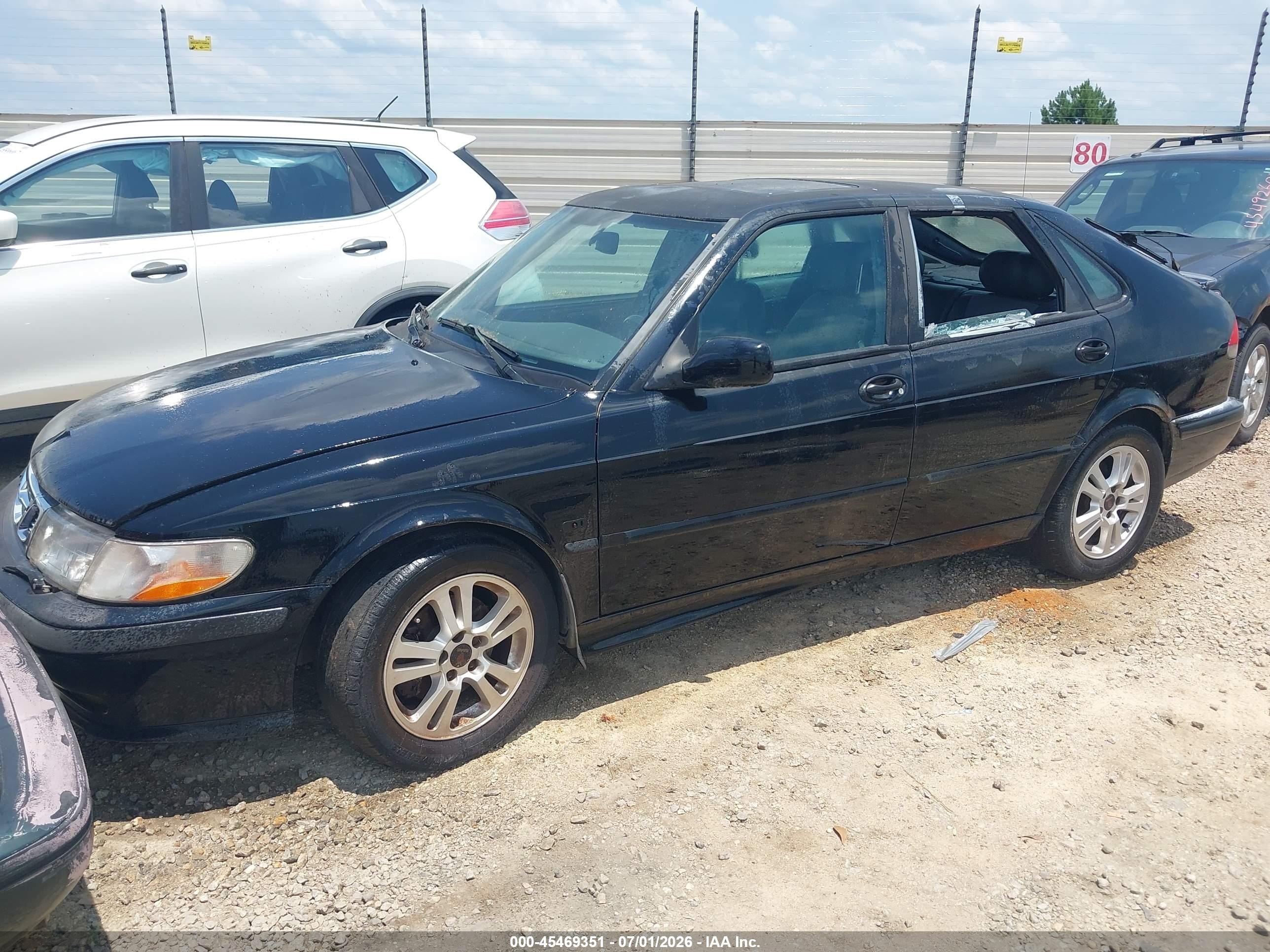 2002 Saab 9-3 Se Black vin: YS3DF55K922028516