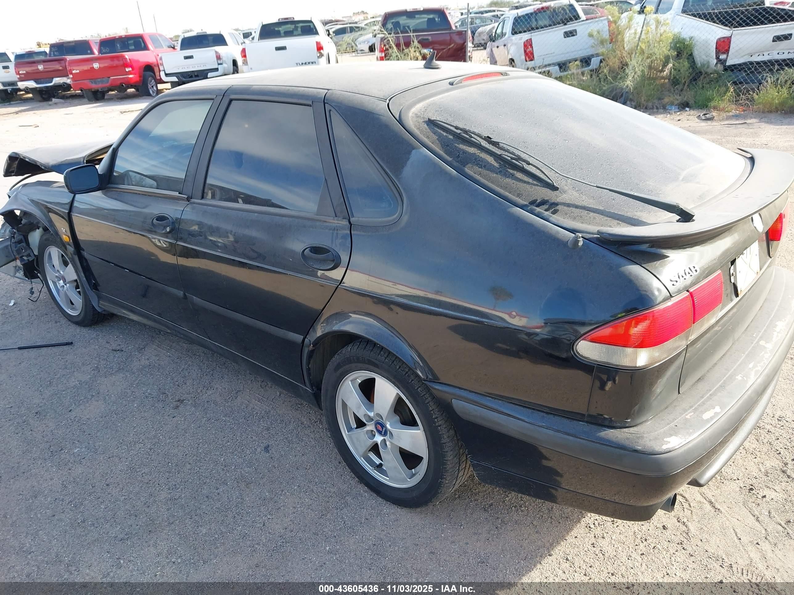 2002 Saab 9-3 Se Black vin: YS3DF55KX22012826