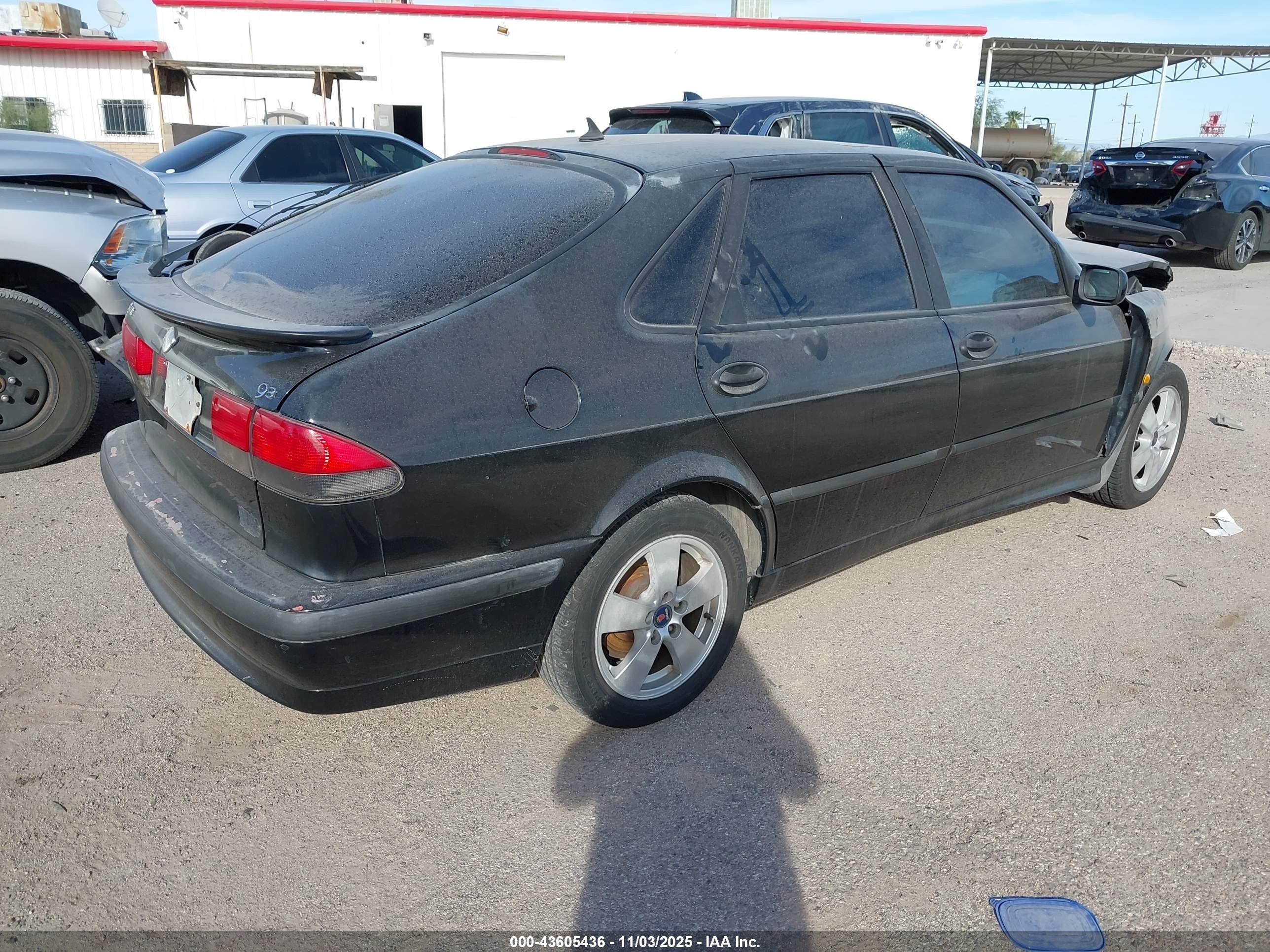 2002 Saab 9-3 Se Black vin: YS3DF55KX22012826