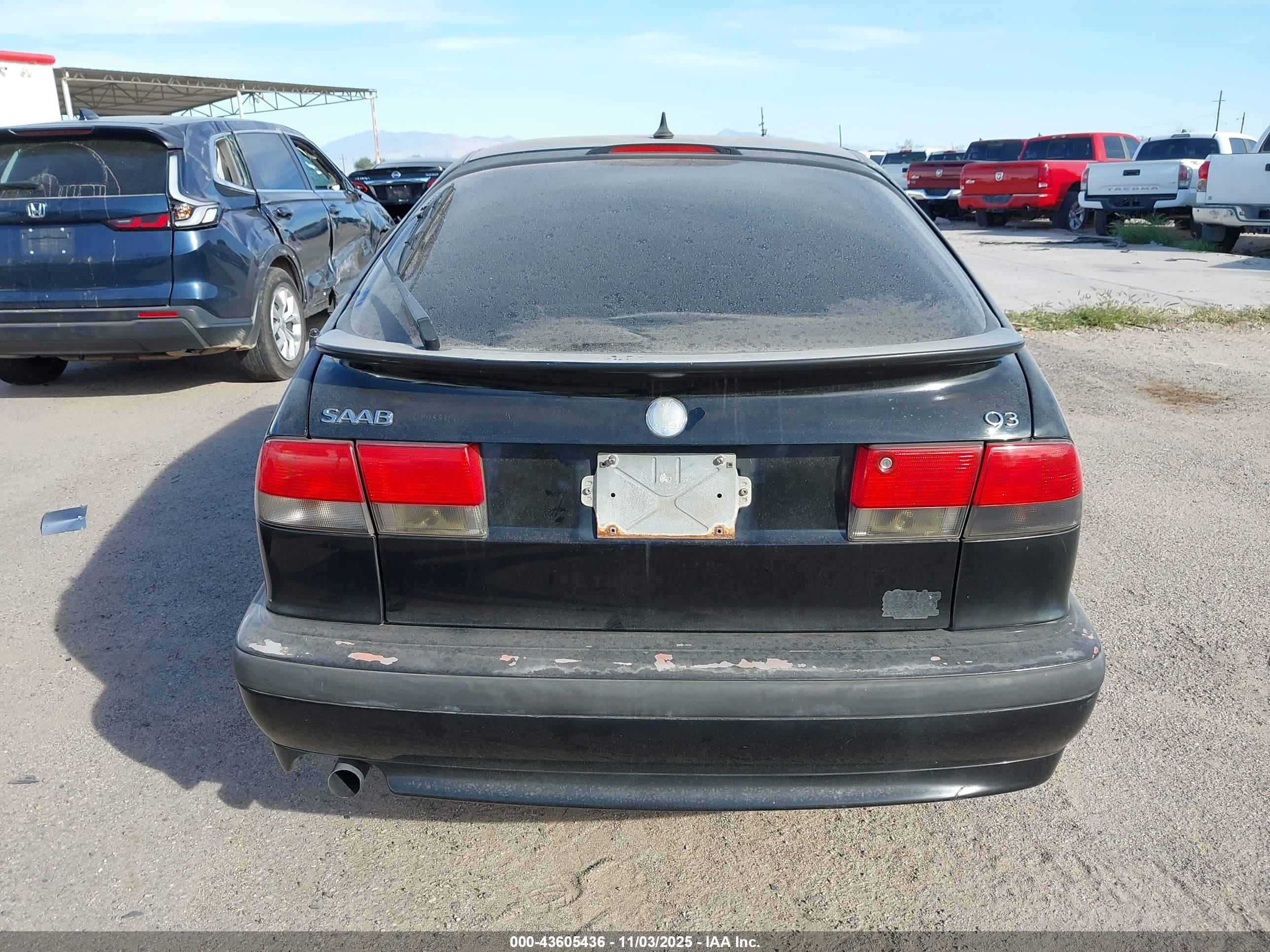 2002 Saab 9-3 Se Black vin: YS3DF55KX22012826