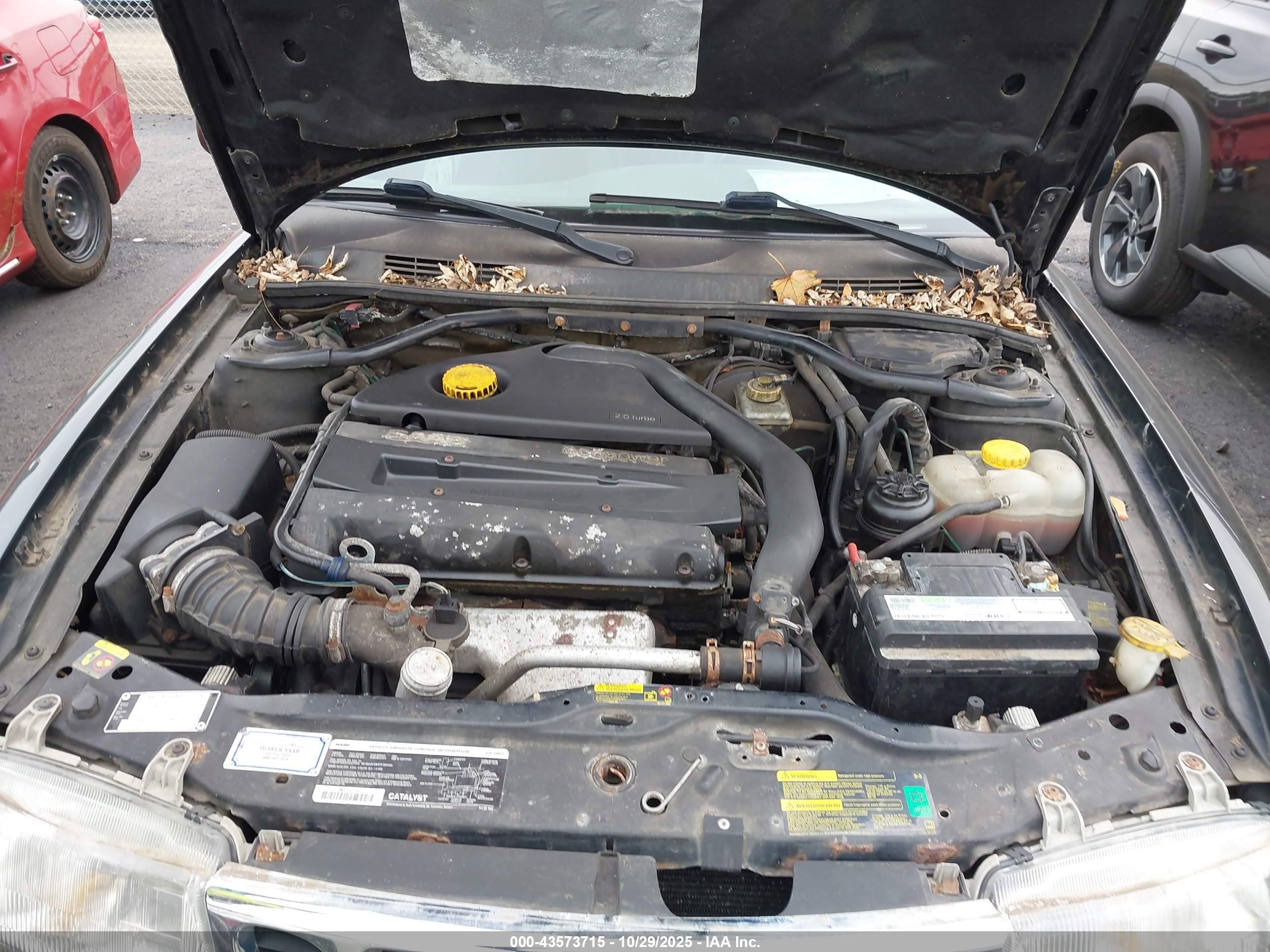 2002 Saab 9-3 Se Черный vin: YS3DF55KX22016407