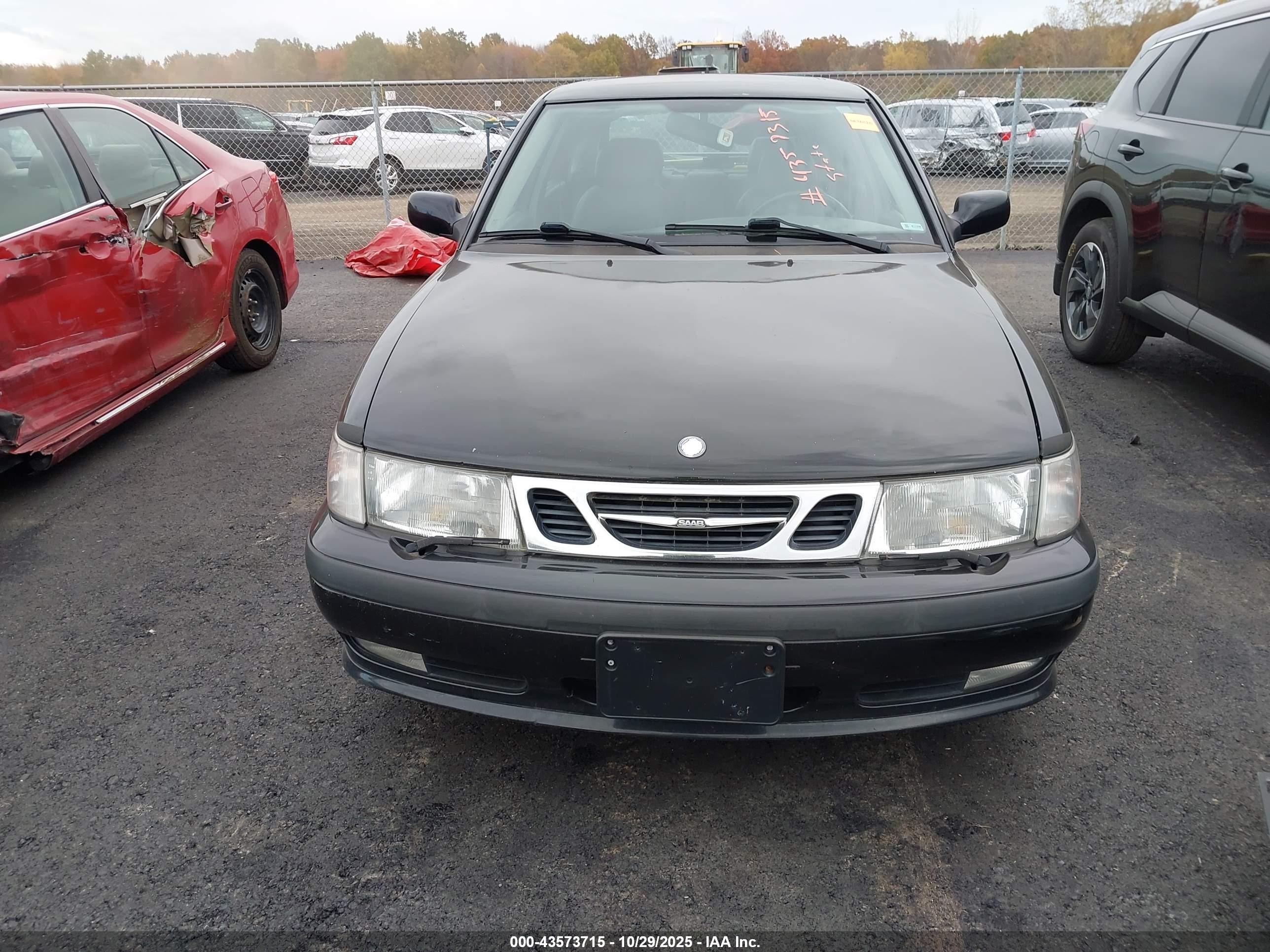 2002 Saab 9-3 Se Черный vin: YS3DF55KX22016407