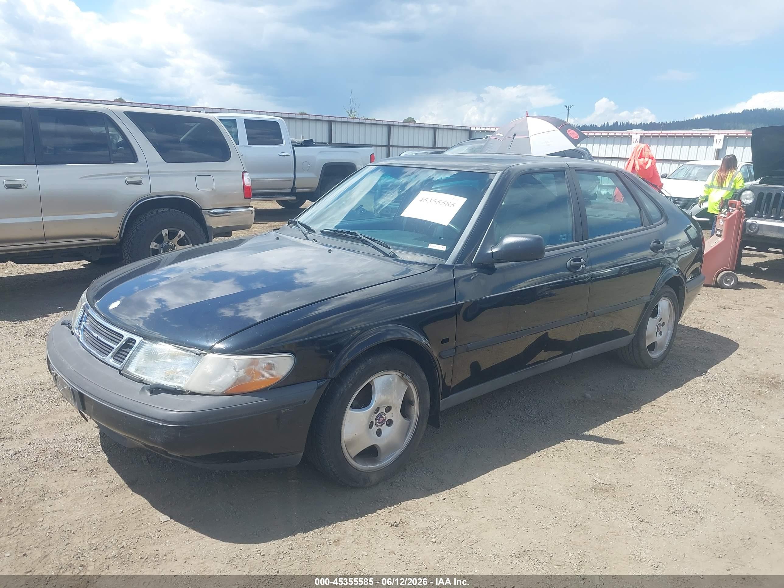 1997 Saab 900 Se Black vin: YS3DF55N1V2040965