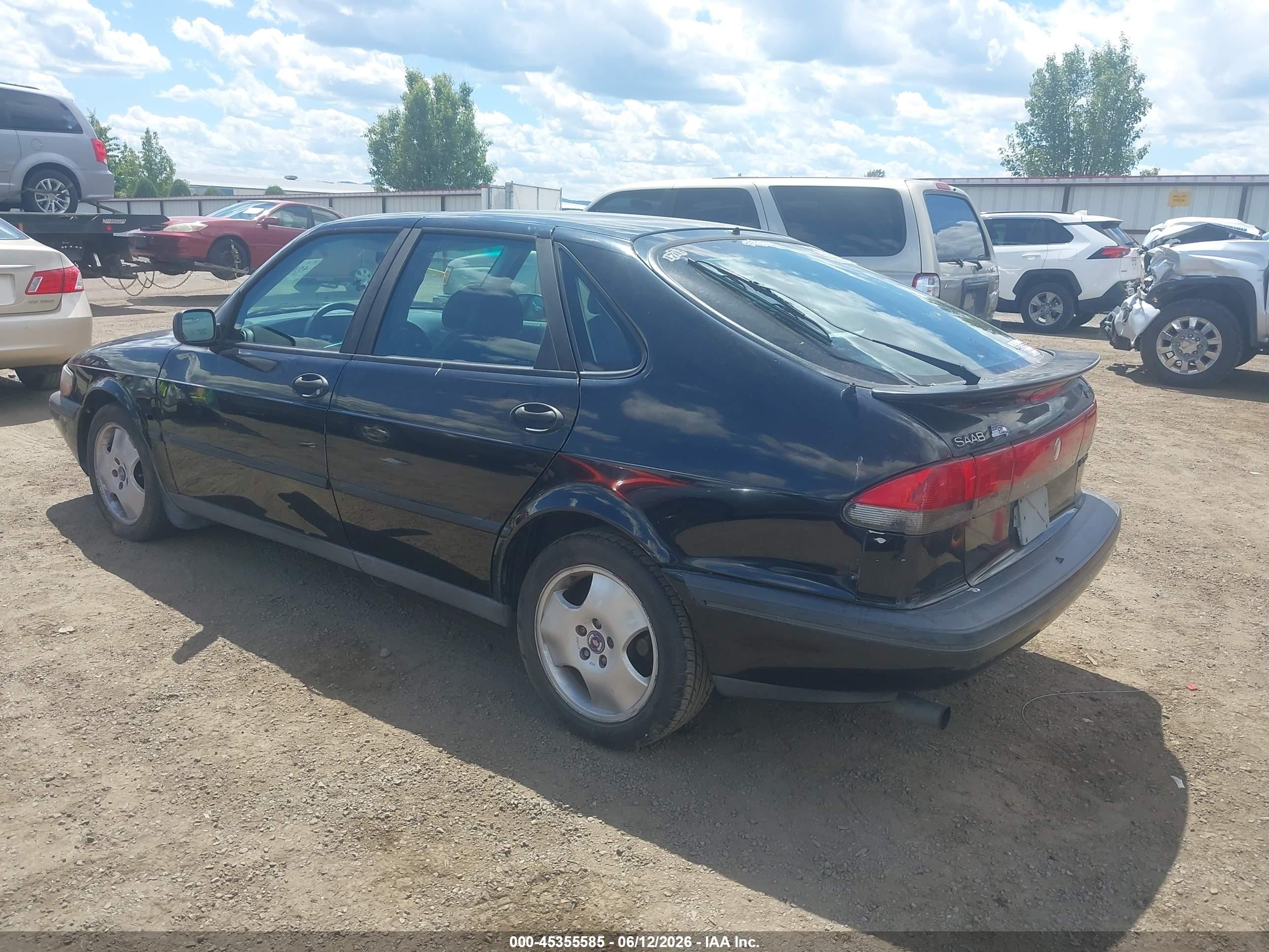1997 Saab 900 Se Black vin: YS3DF55N1V2040965