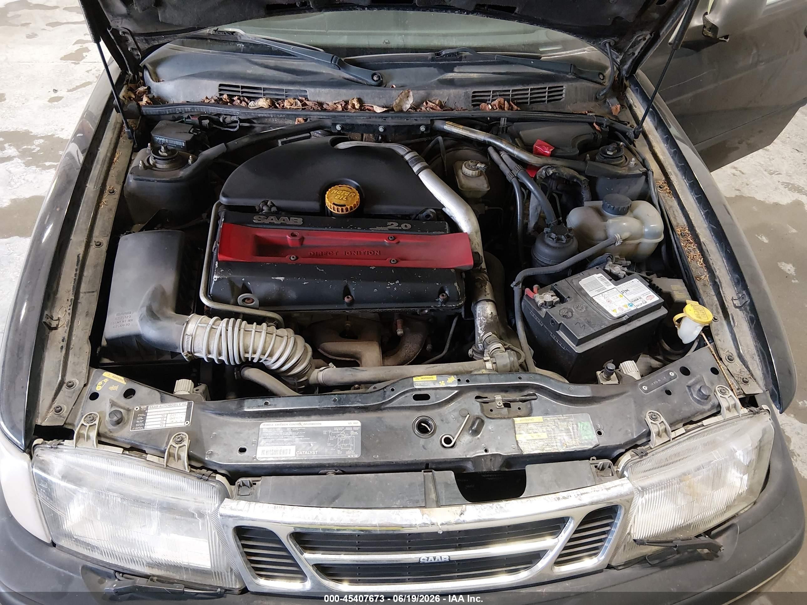 1997 Saab 900 Se Черный vin: YS3DF55N8V2001483