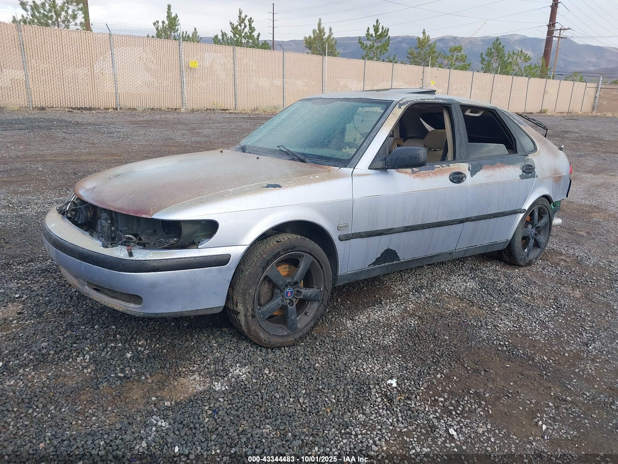 1999 Saab 9-3 Se Blue vin: YS3DF55NXX2008146
