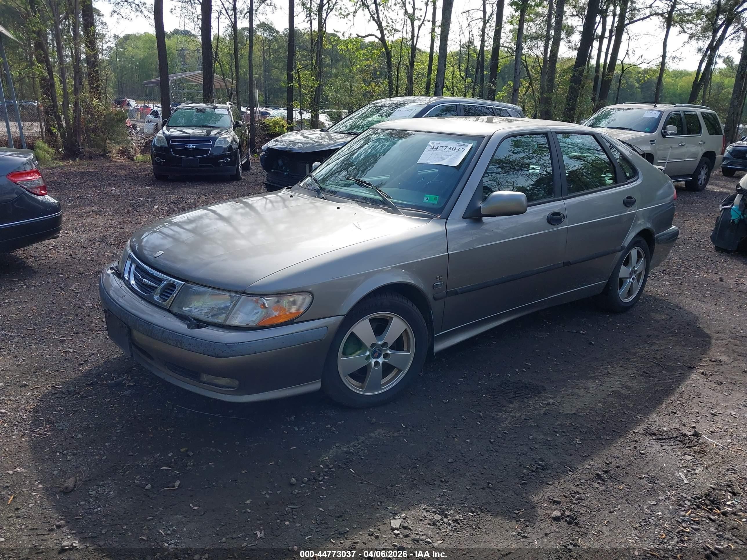 2002 Saab 9-3 Se Gray vin: YS3DF58K227012141