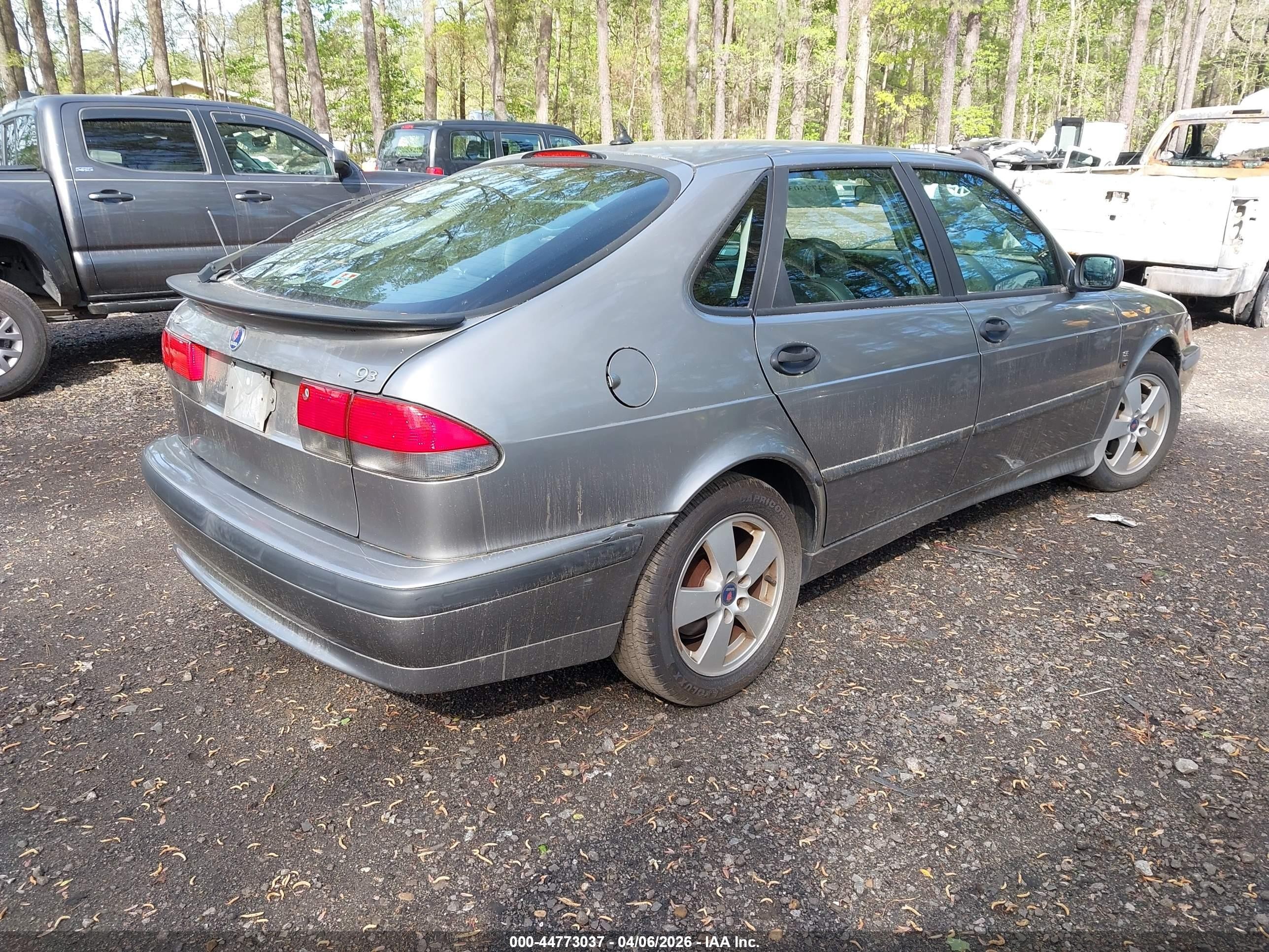 2002 Saab 9-3 Se Gray vin: YS3DF58K227012141