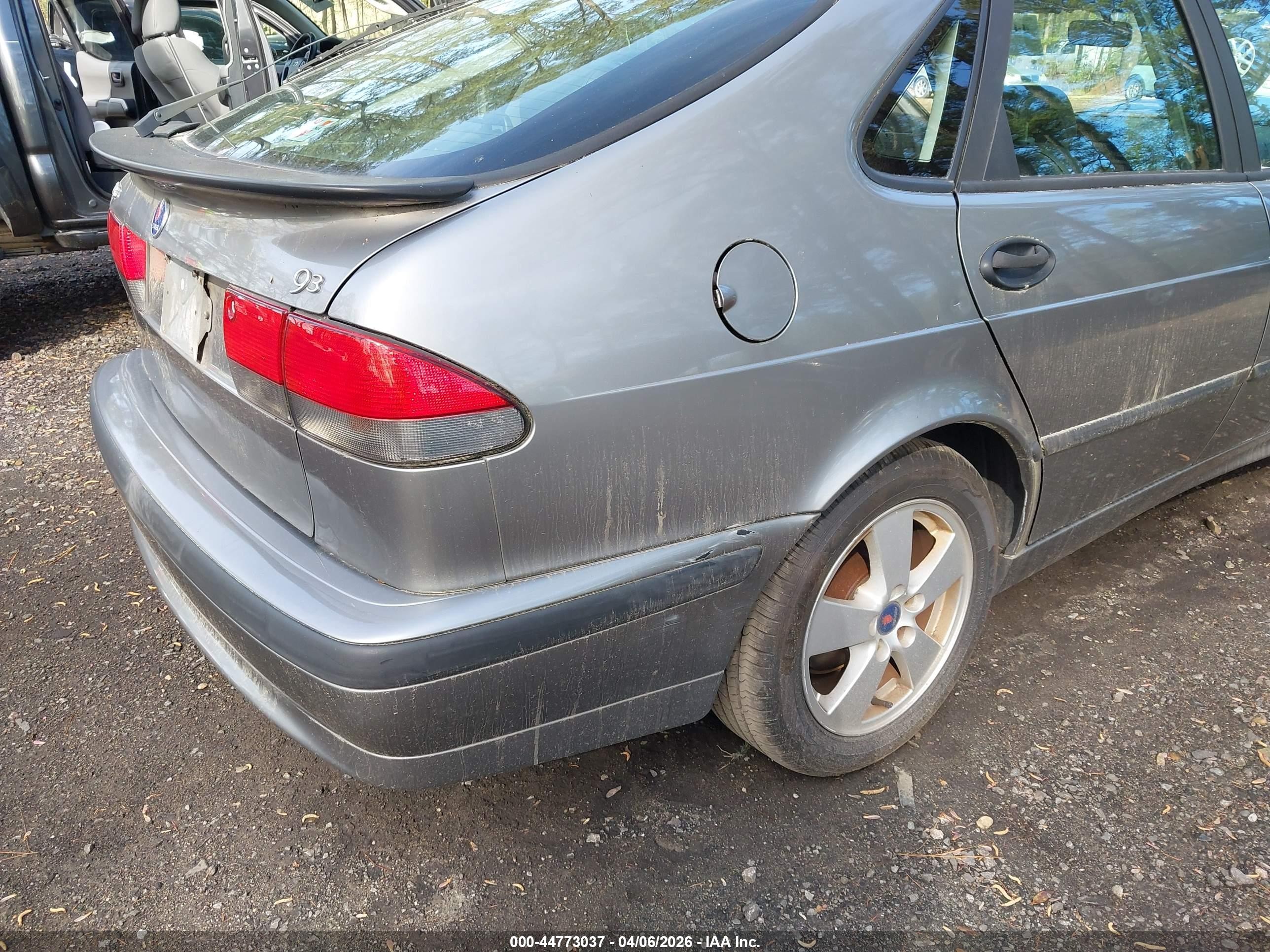 2002 Saab 9-3 Se Gray vin: YS3DF58K227012141