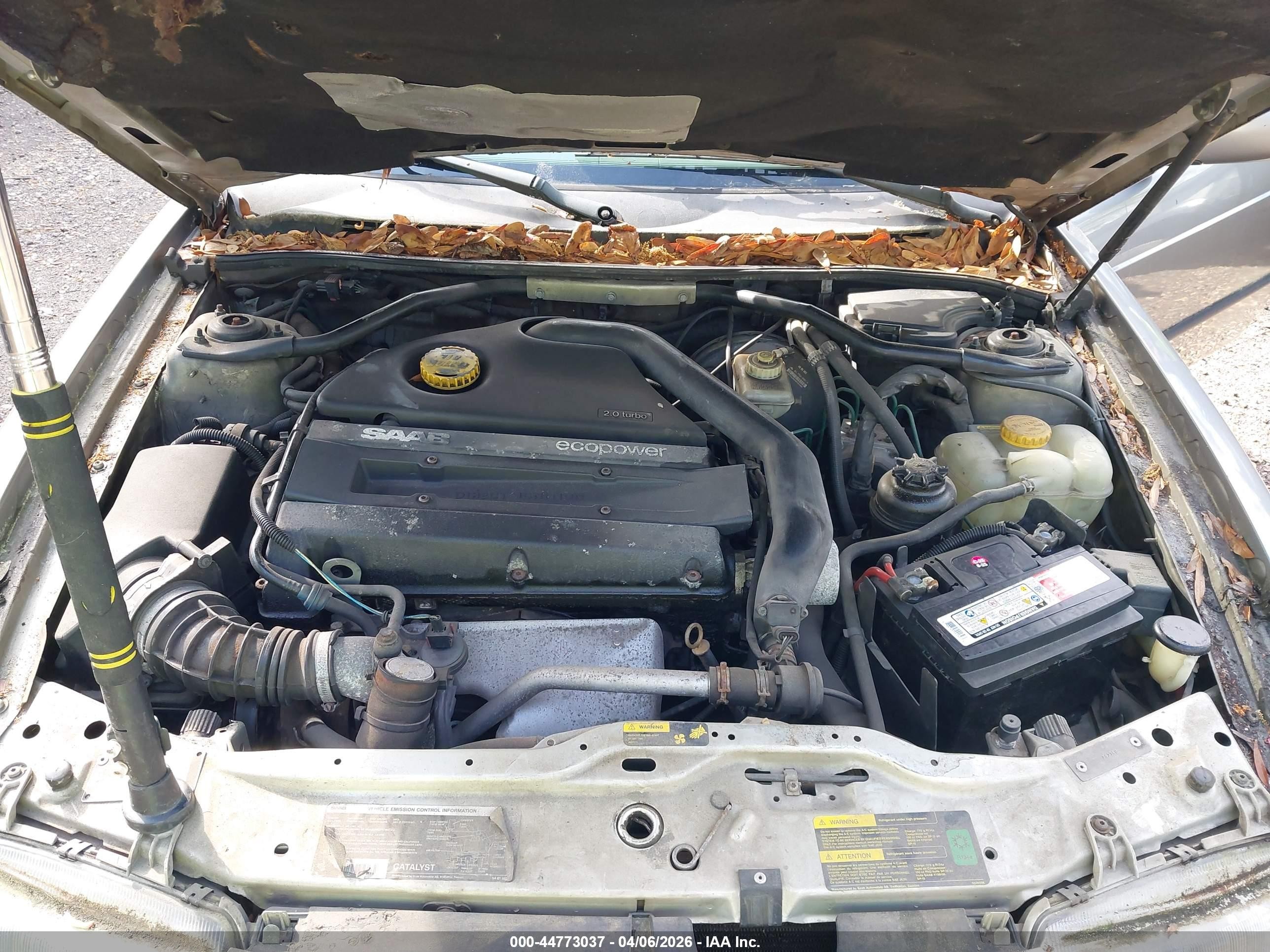 2002 Saab 9-3 Se Gray vin: YS3DF58K227012141