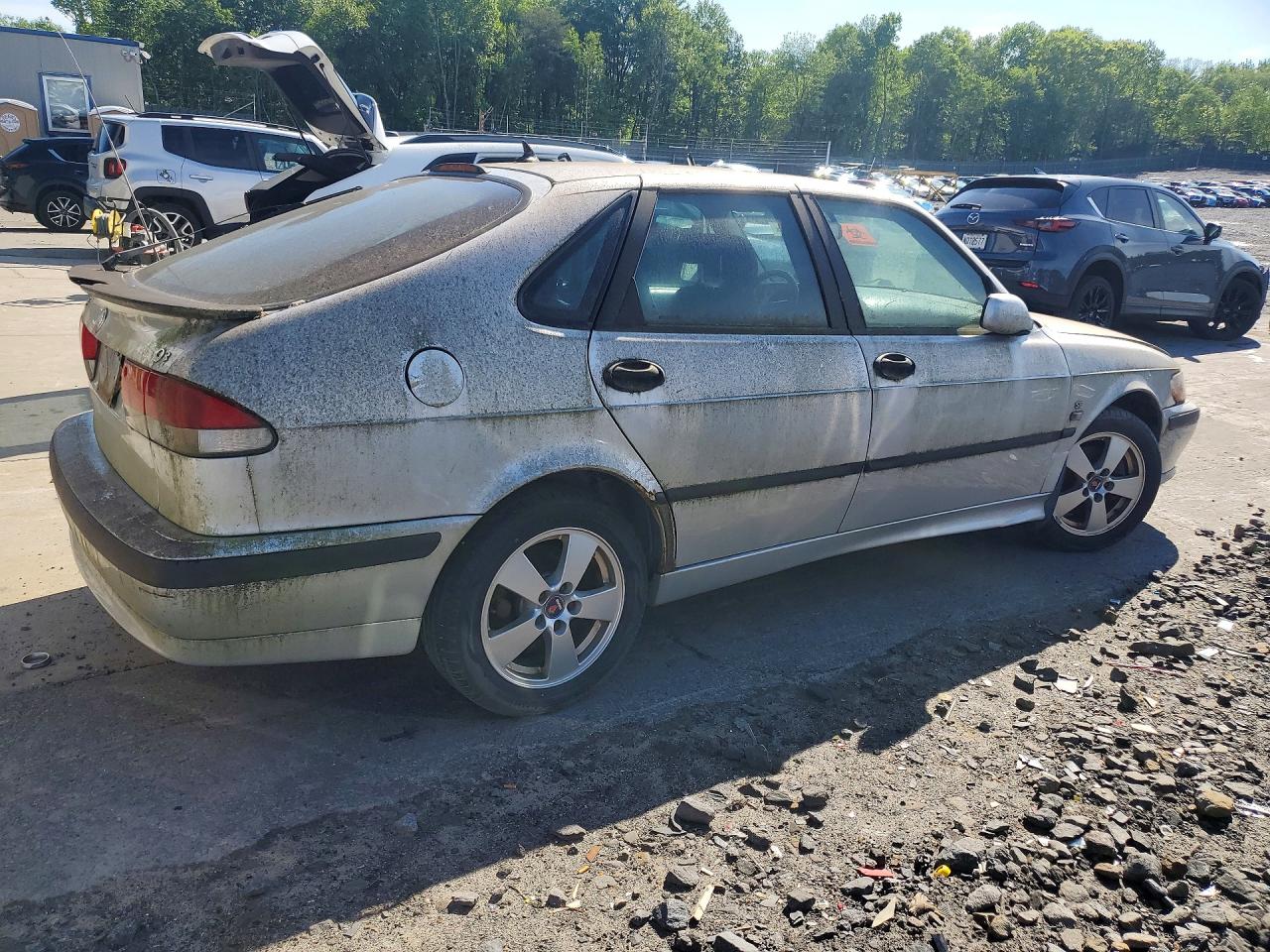 2002 Saab 9-3 Se Серебряный vin: YS3DF58K322001193