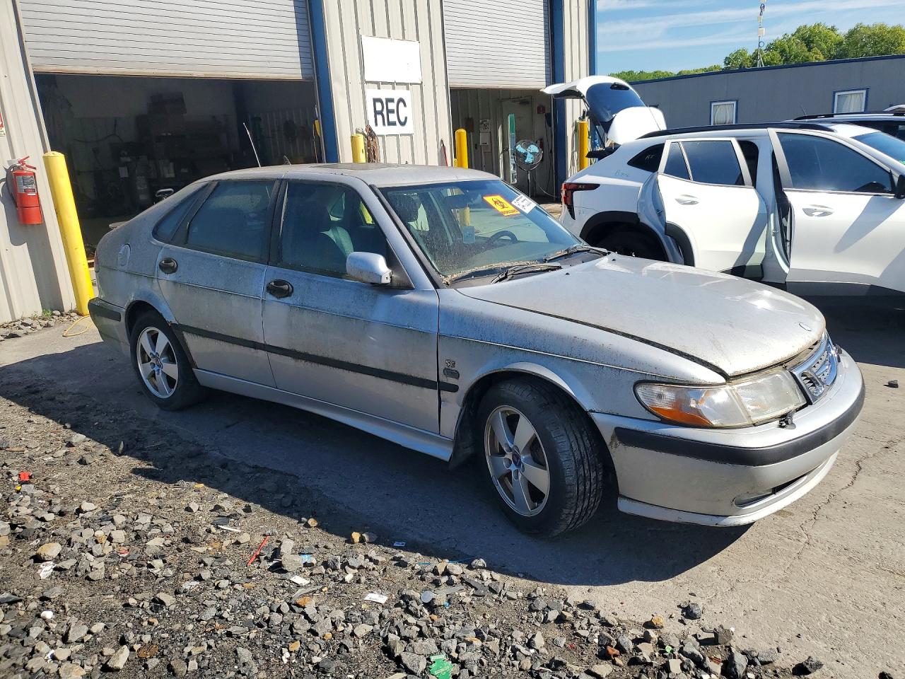 2002 Saab 9-3 Se Серебряный vin: YS3DF58K322001193