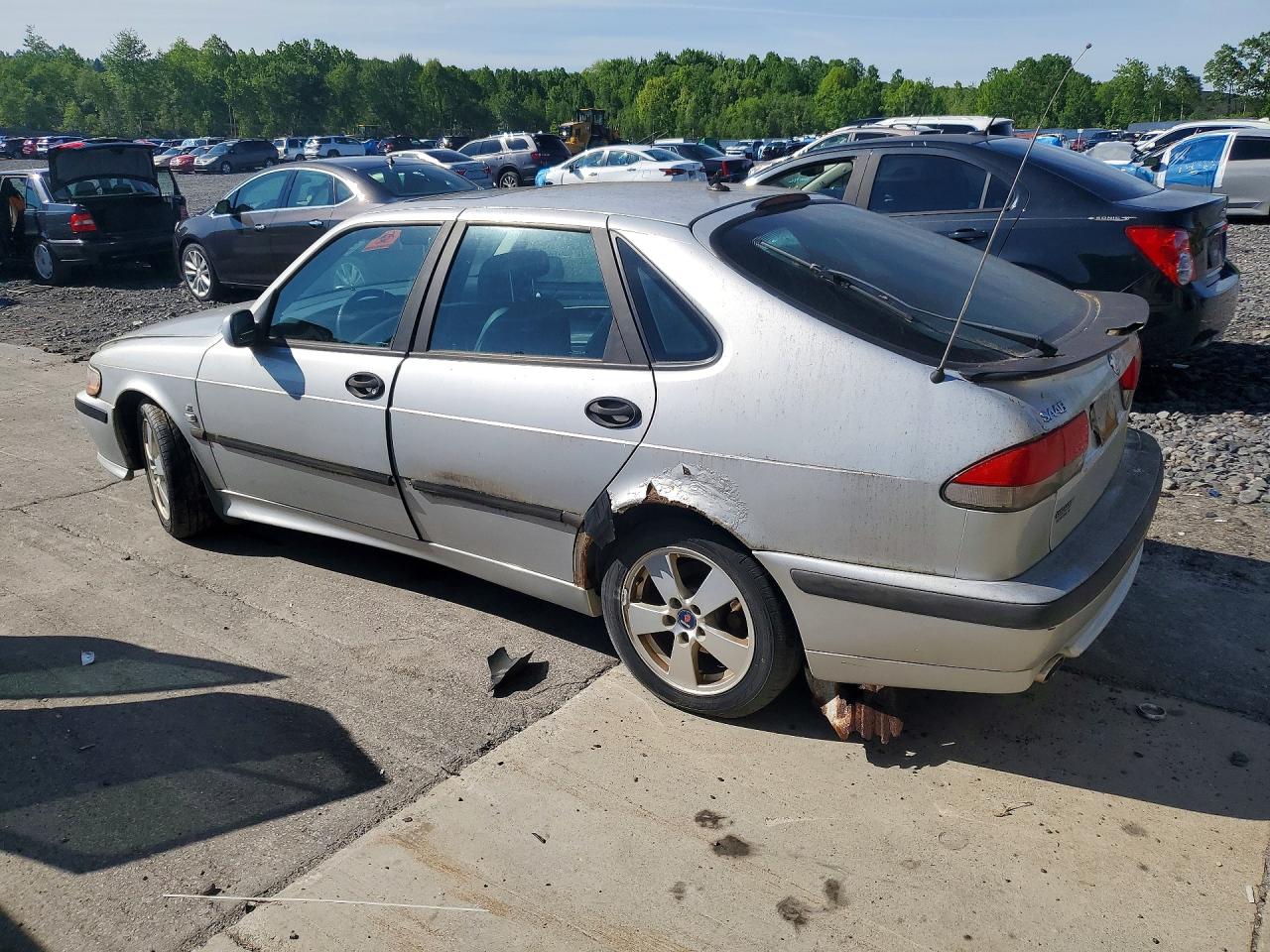 2002 Saab 9-3 Se Серебряный vin: YS3DF58K322001193