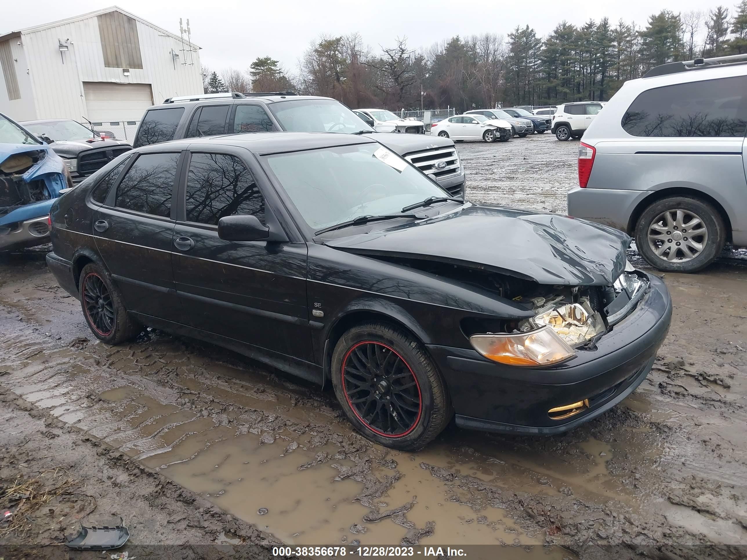2002 Saab 9-3 Se Black vin: YS3DF58K322013523