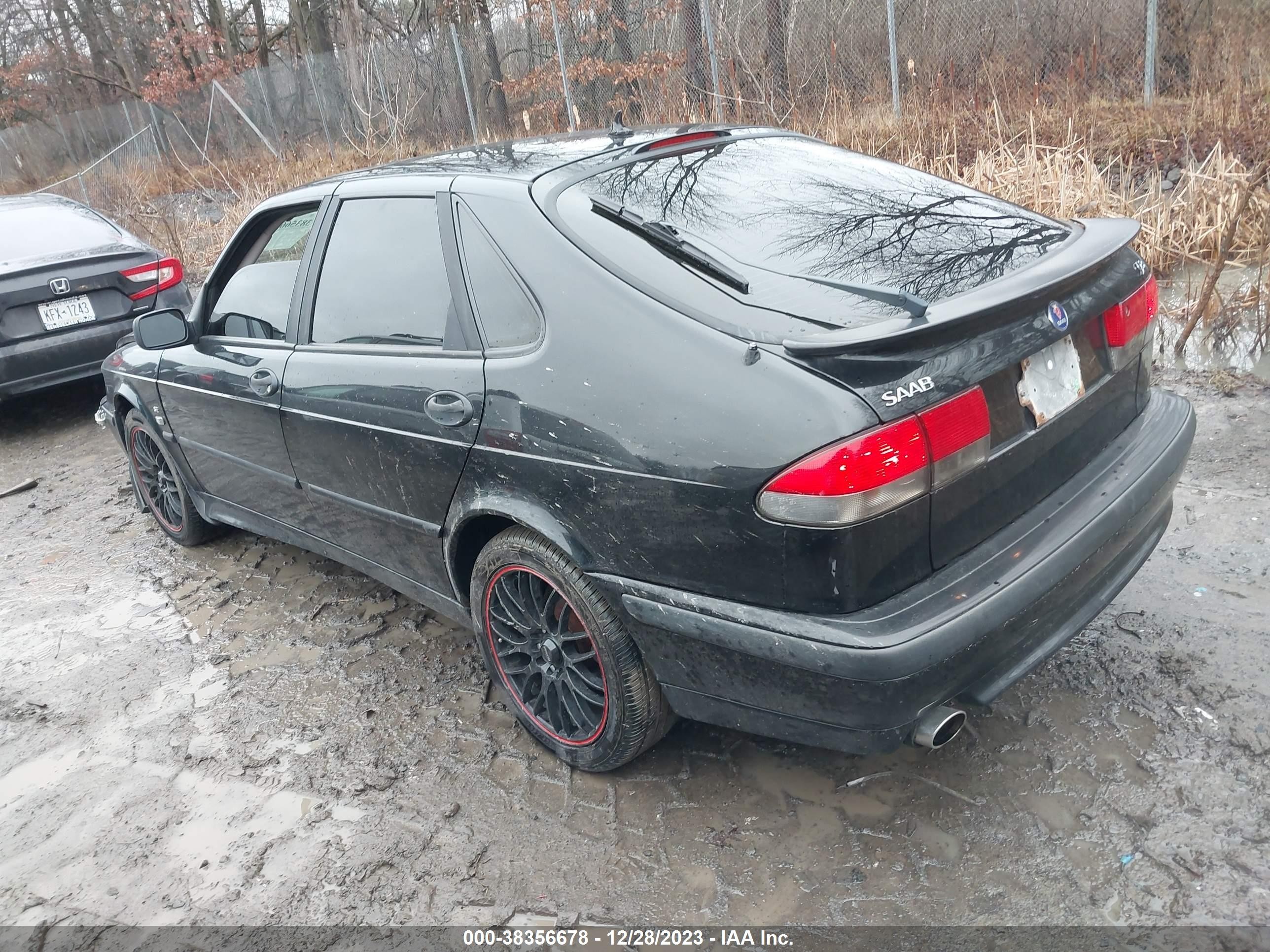 2002 Saab 9-3 Se Black vin: YS3DF58K322013523