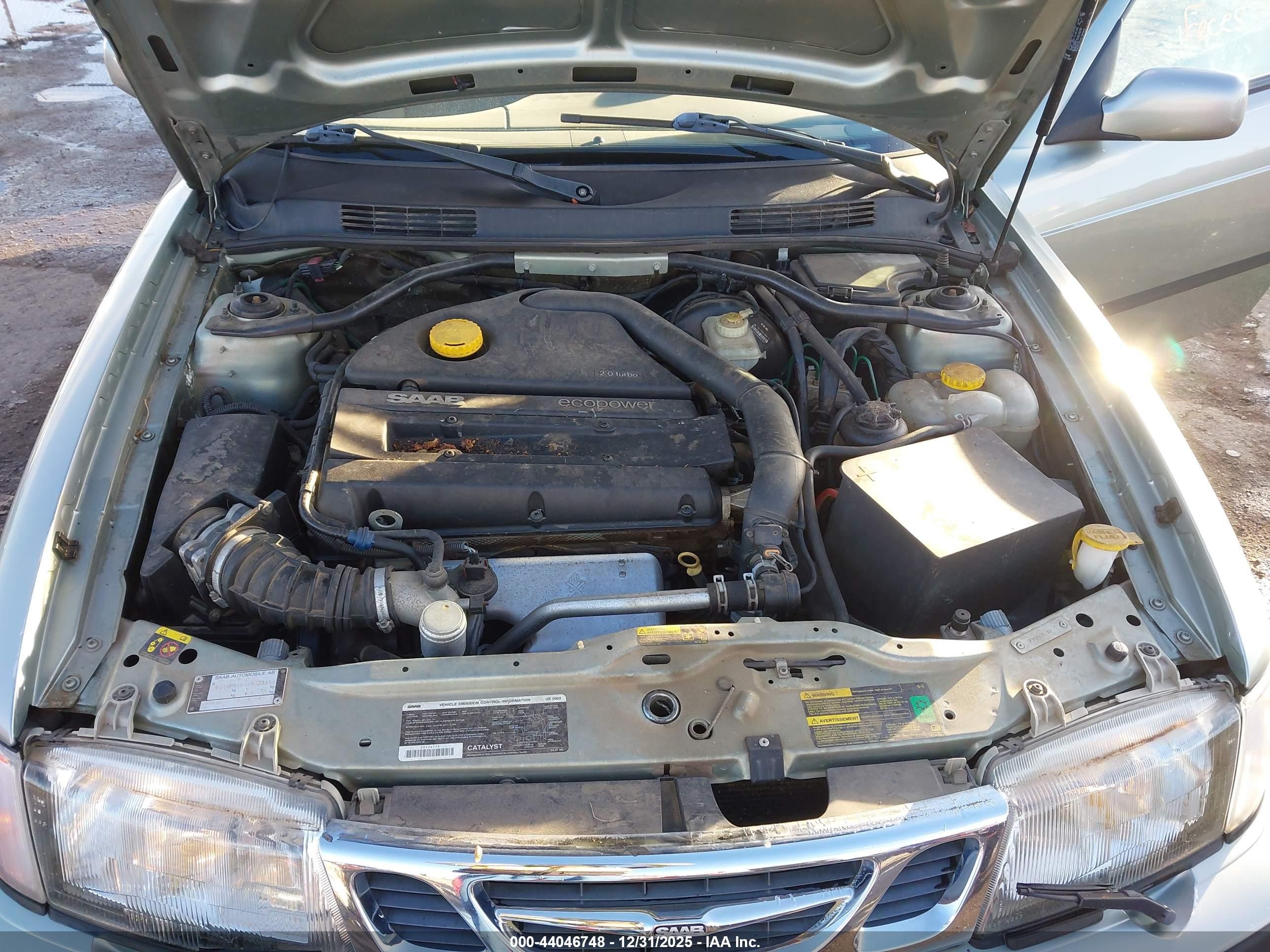 2002 Saab 9-3 Se Green vin: YS3DF58K322029253