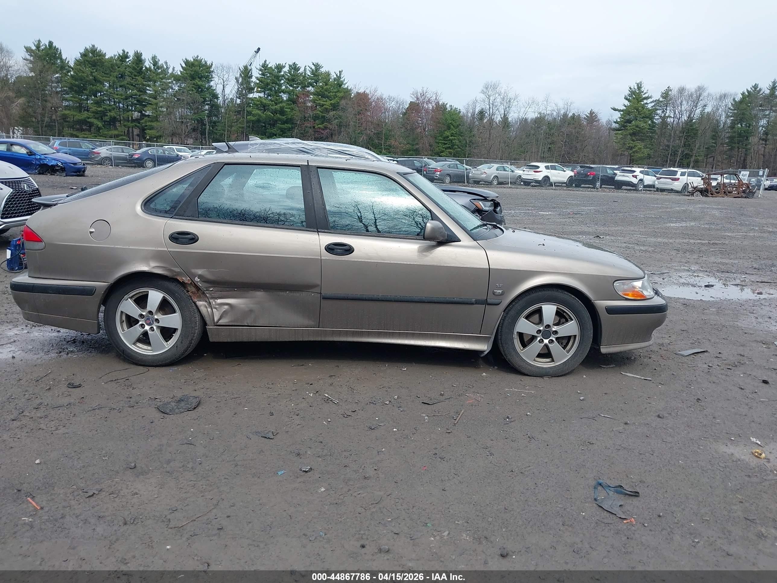 2002 Saab 9-3 Se Brown vin: YS3DF58KX22009338