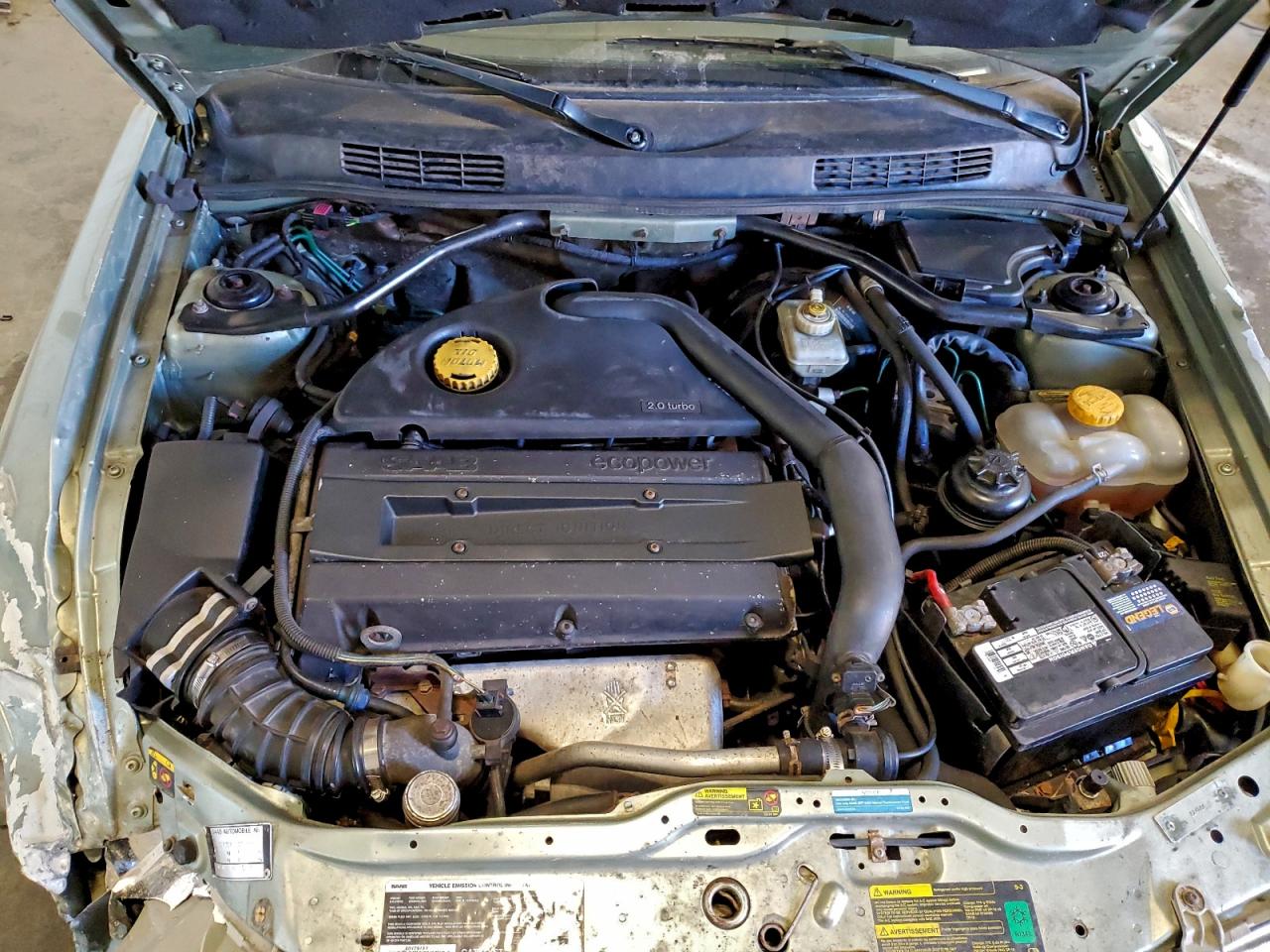 2002 Saab 9-3 Se Green vin: YS3DF75K127016651