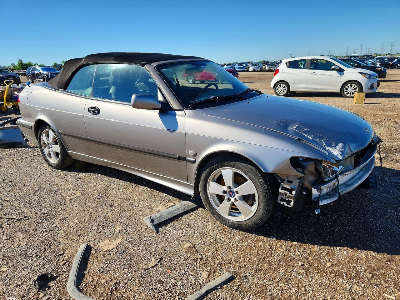 2002 Saab 9-3 Se Серый vin: YS3DF75K327013671