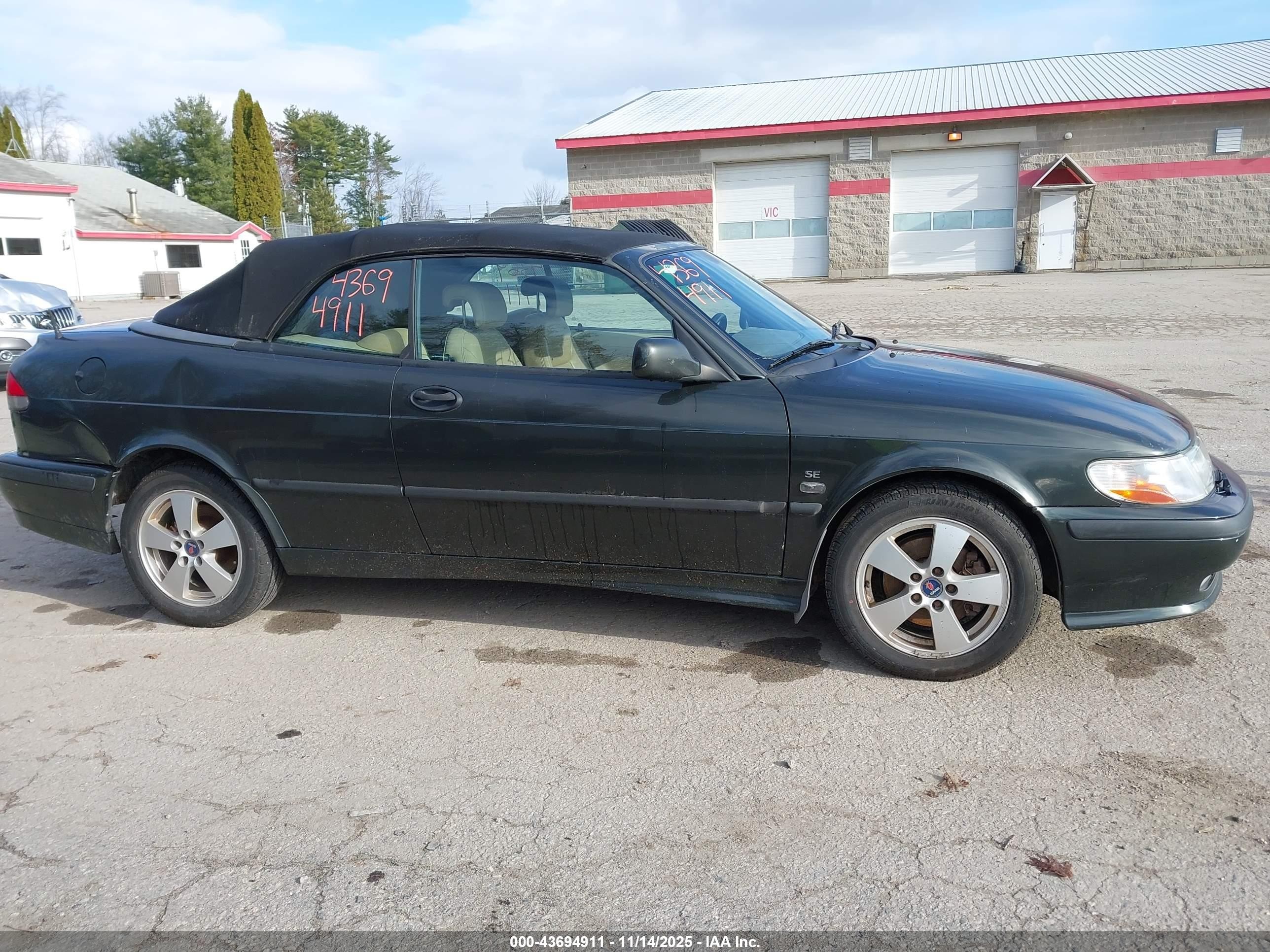 2003 Saab 9-3 Se Black vin: YS3DF75K337004860