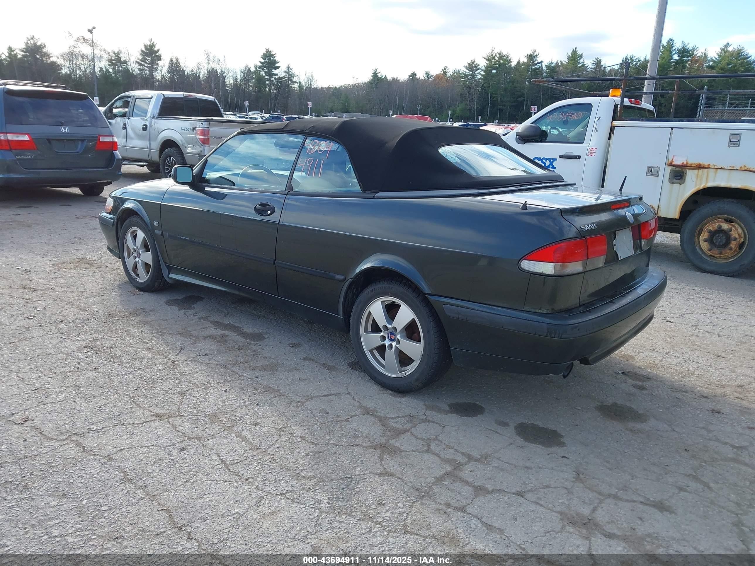 2003 Saab 9-3 Se Black vin: YS3DF75K337004860