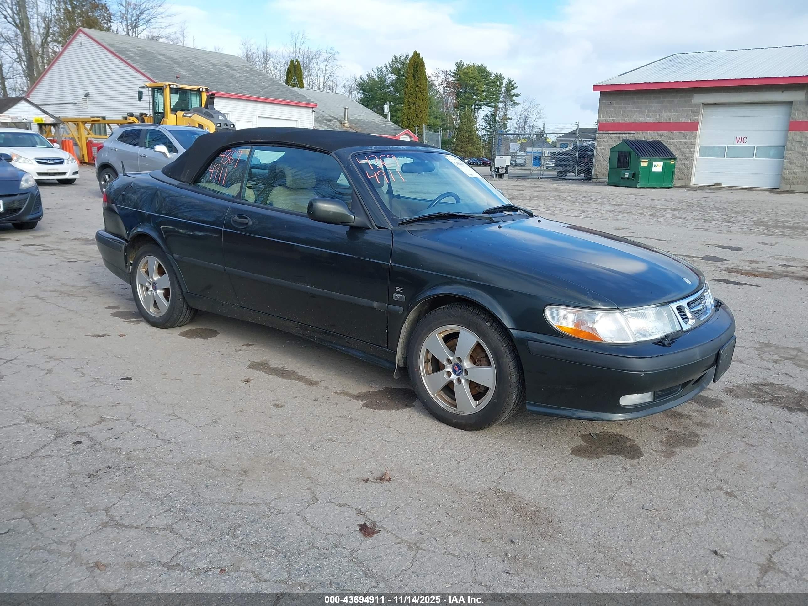 2003 Saab 9-3 Se Black vin: YS3DF75K337004860
