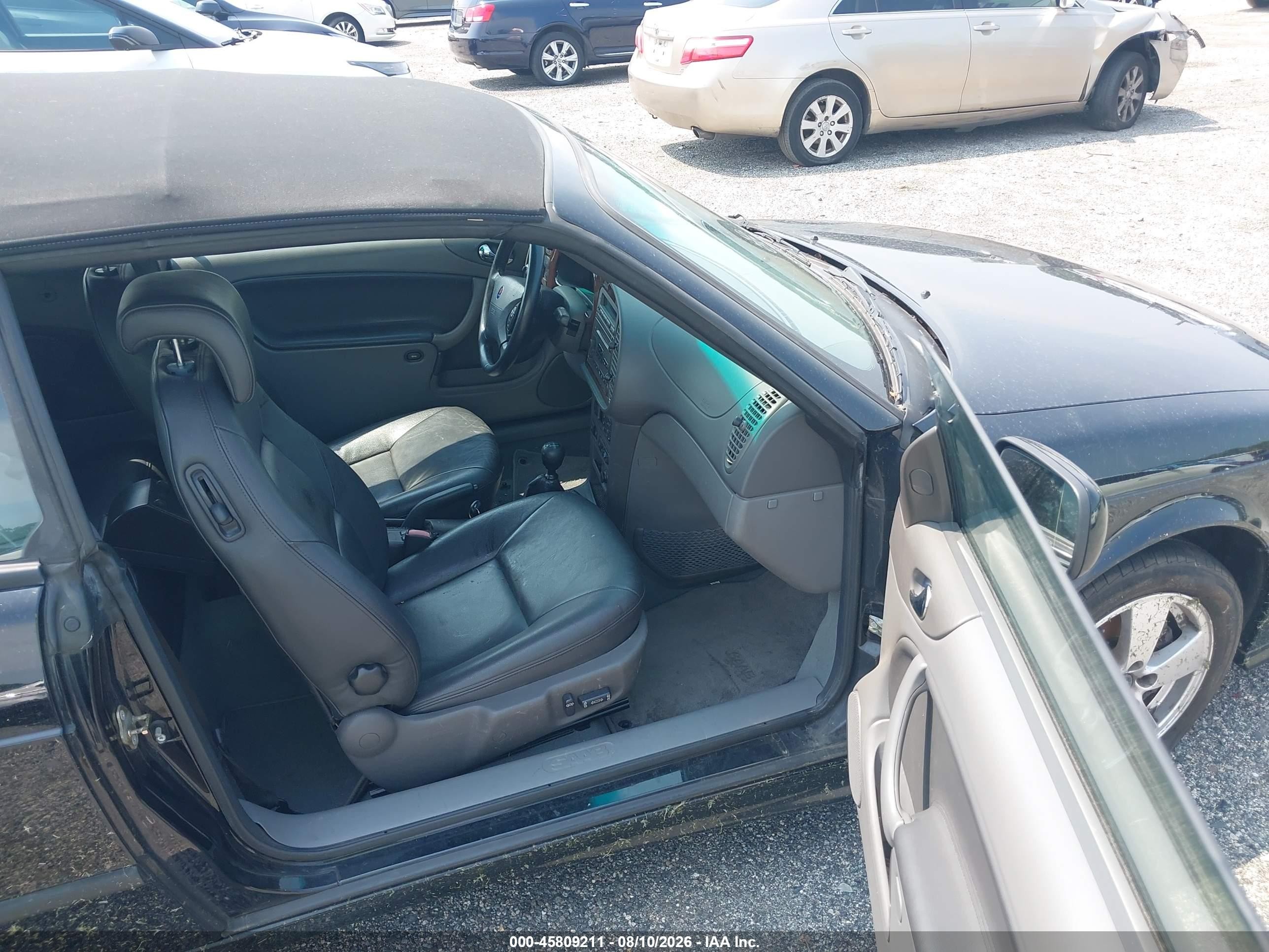 2002 Saab 9-3 Se Черный vin: YS3DF75K427012528