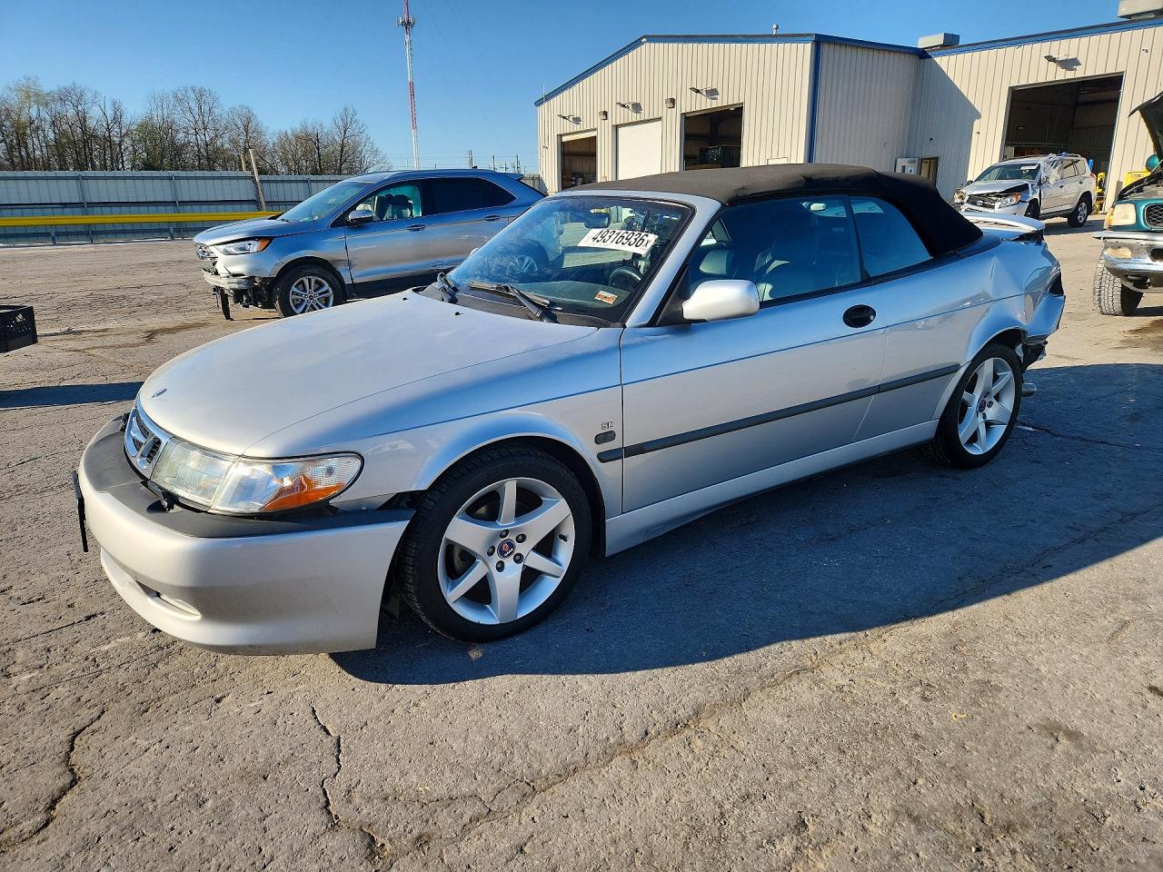 2003 Saab 9-3 Se Silver vin: YS3DF75K537012992
