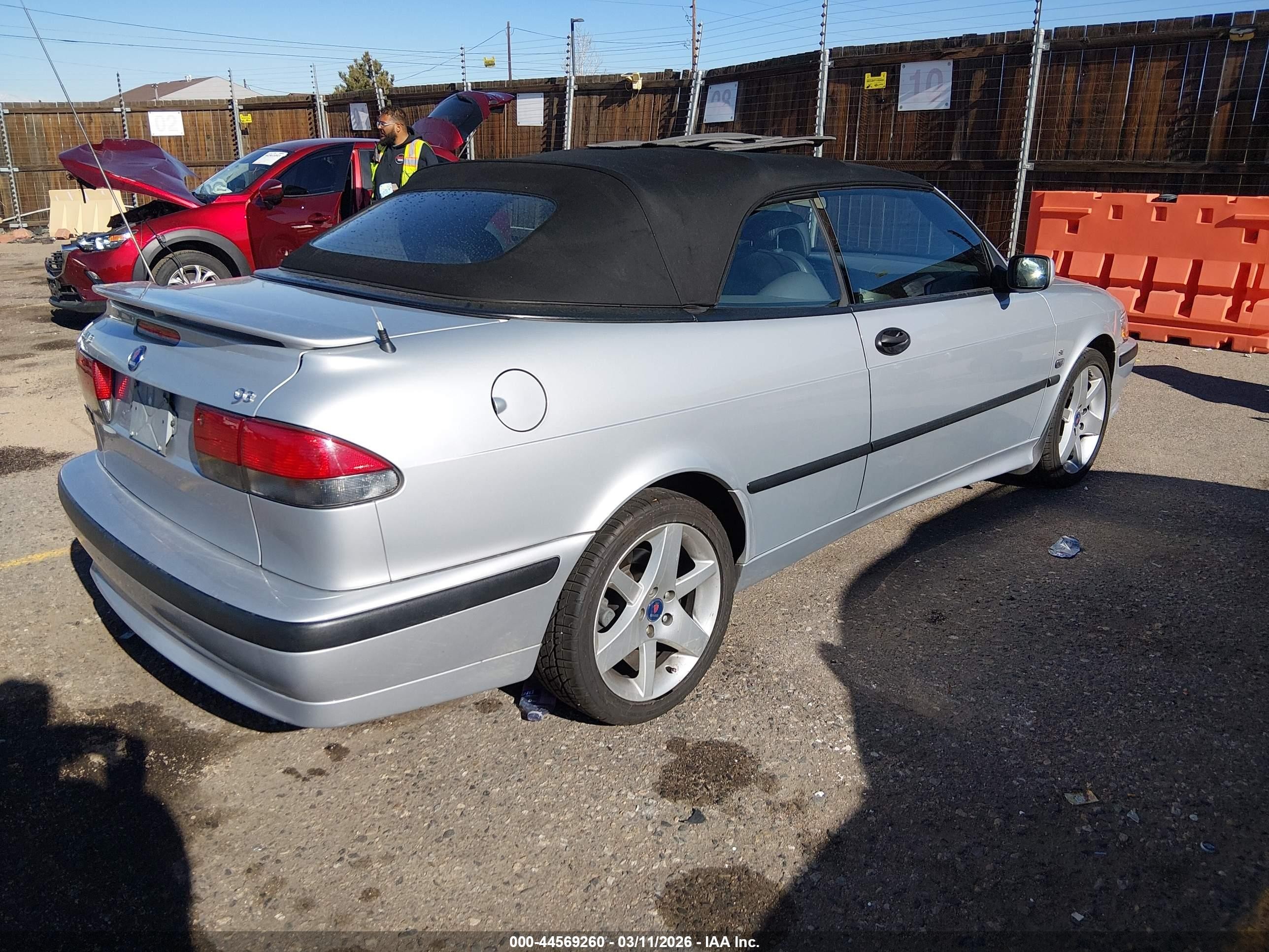2002 Saab 9-3 Se Silver vin: YS3DF75K727015276