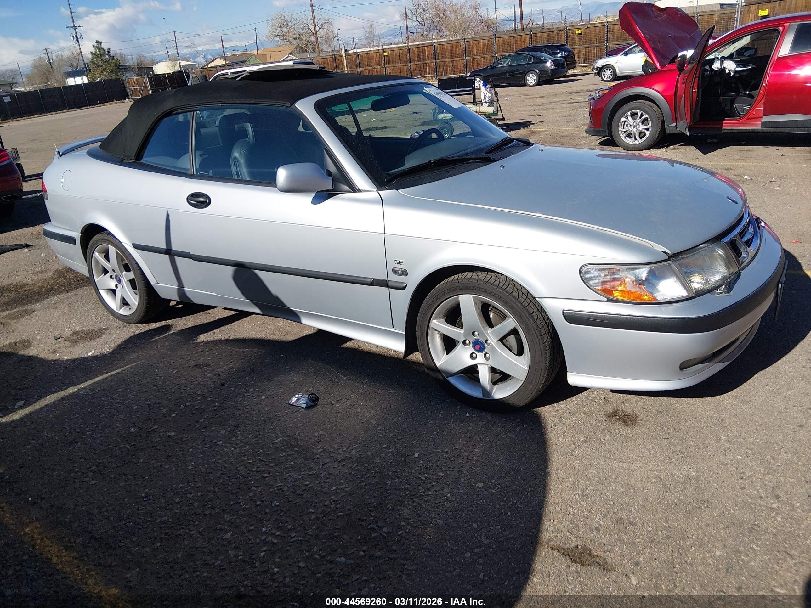 2002 Saab 9-3 Se Silver vin: YS3DF75K727015276