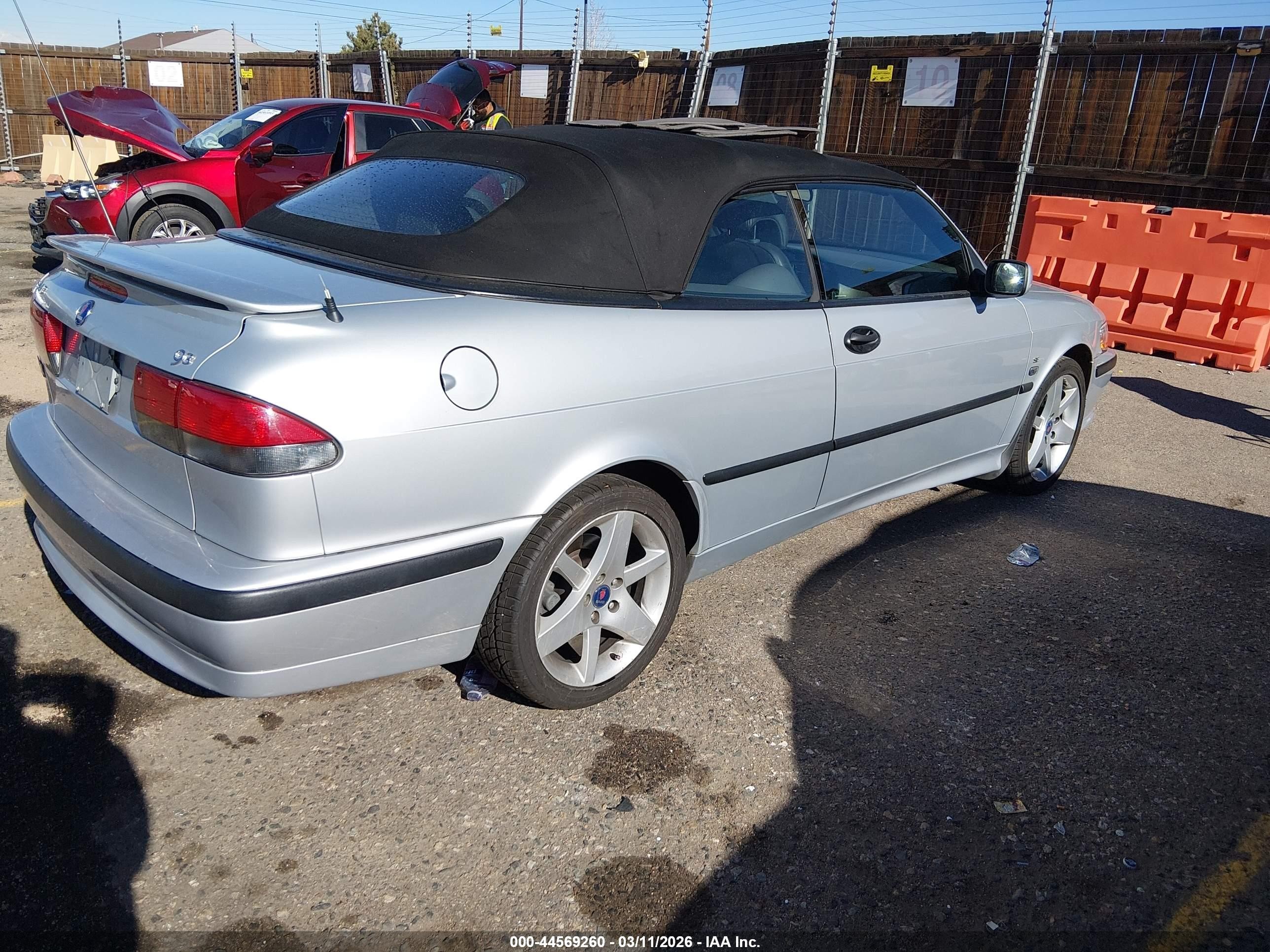 2002 Saab 9-3 Se Silver vin: YS3DF75K727015276