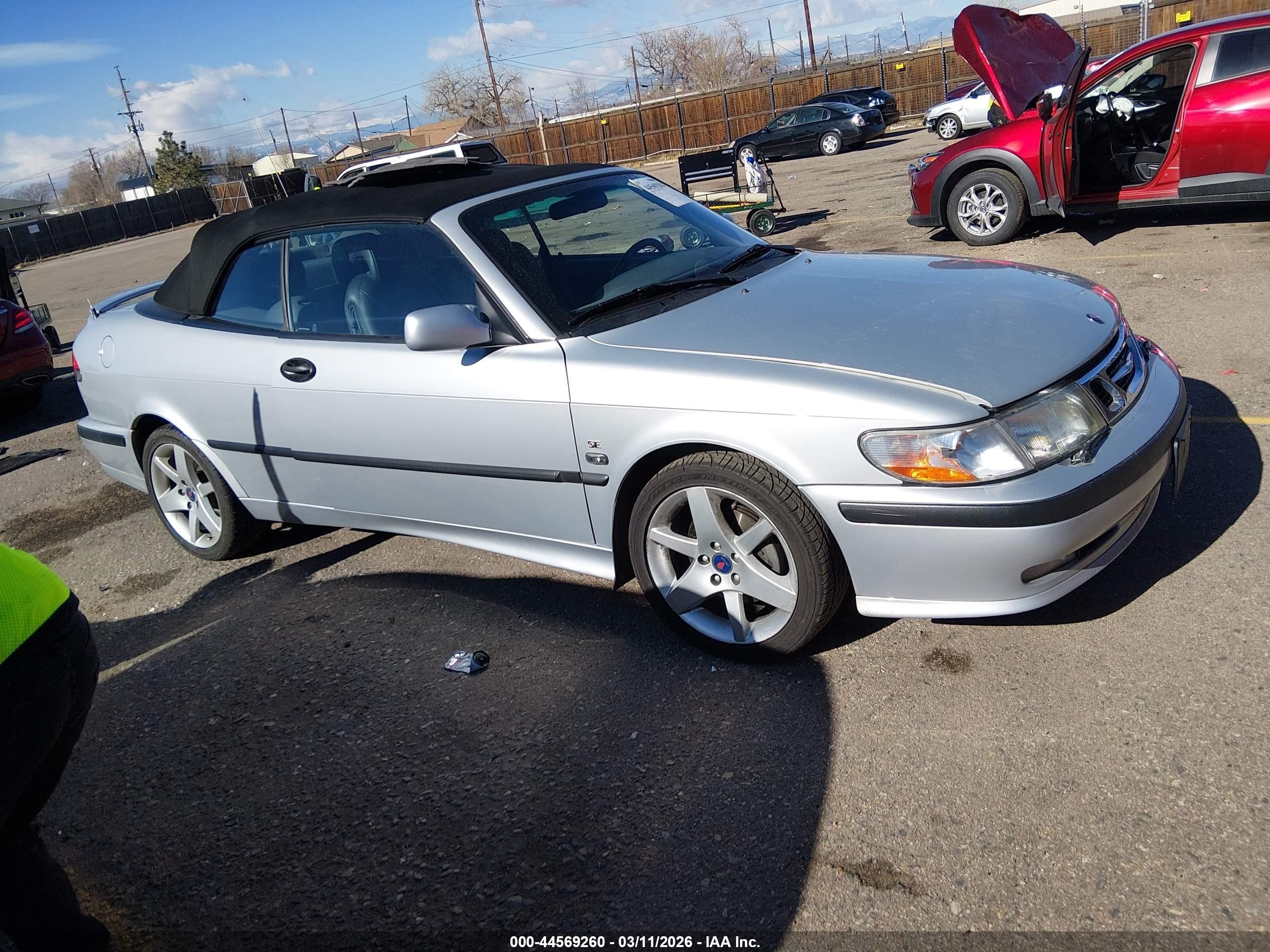 2002 Saab 9-3 Se Silver vin: YS3DF75K727015276