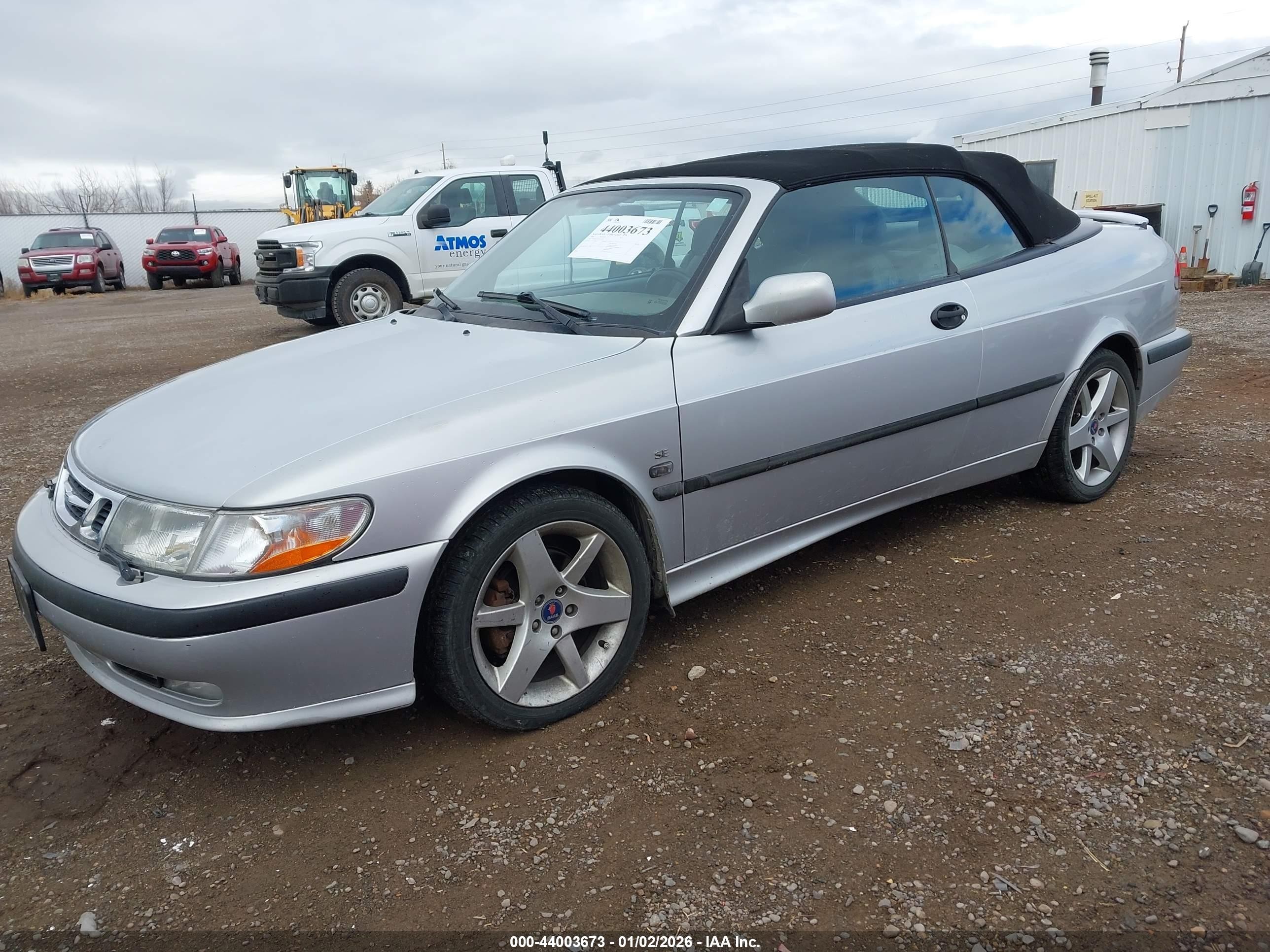 2002 Saab 9-3 Se Silver vin: YS3DF75K827012242