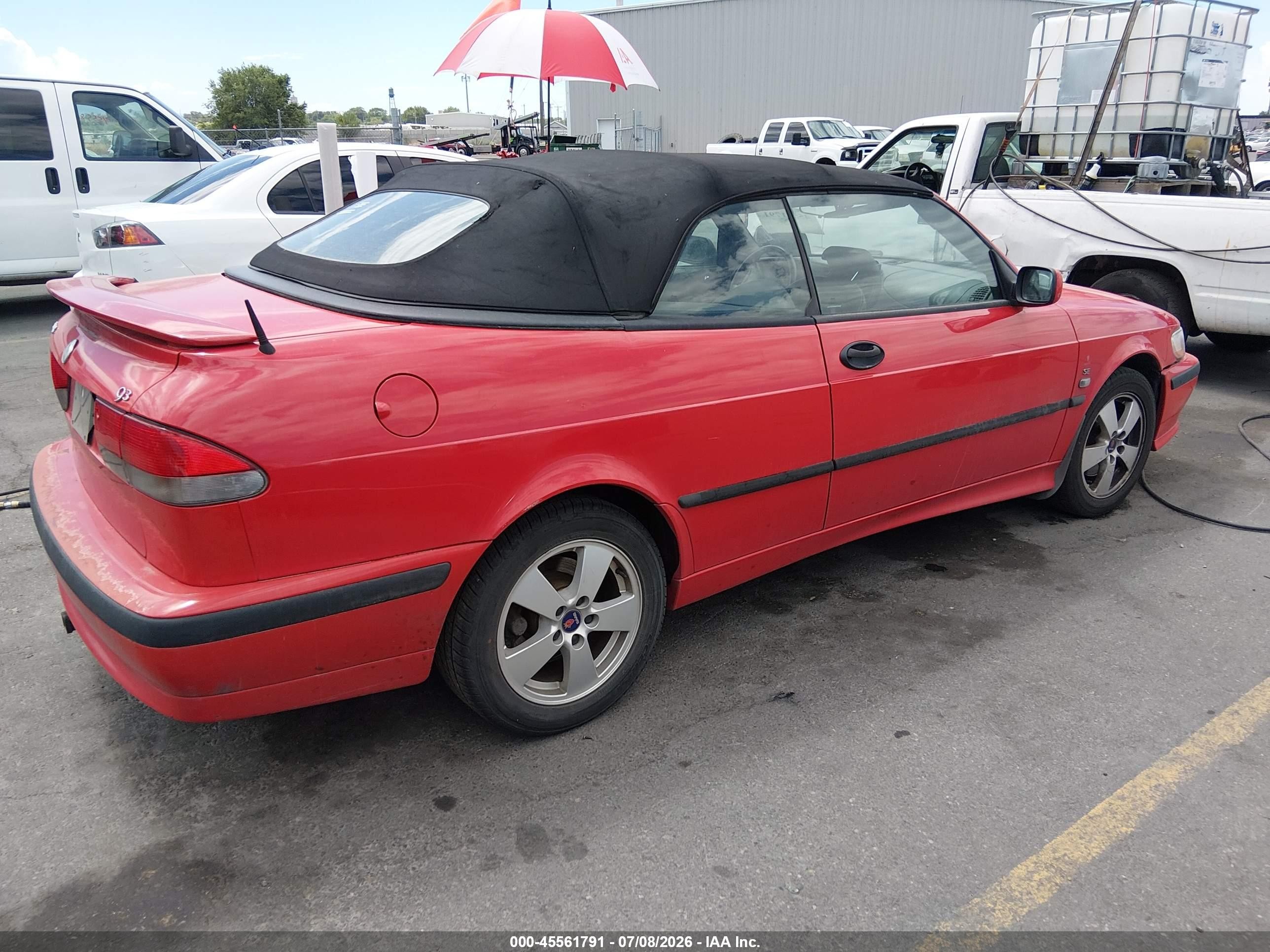 2002 Saab 9-3 Se Красный vin: YS3DF75KX27013229