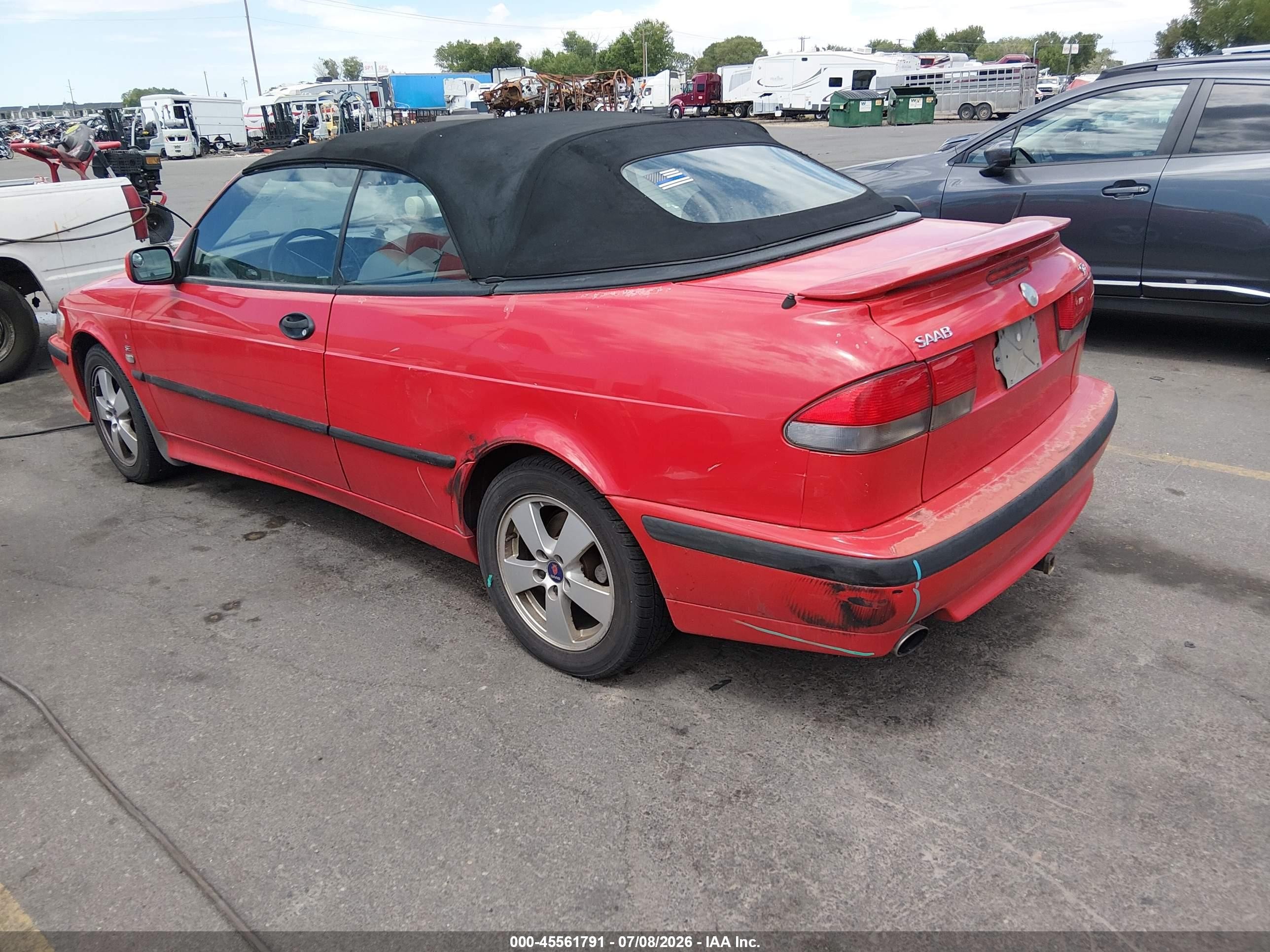 2002 Saab 9-3 Se Красный vin: YS3DF75KX27013229