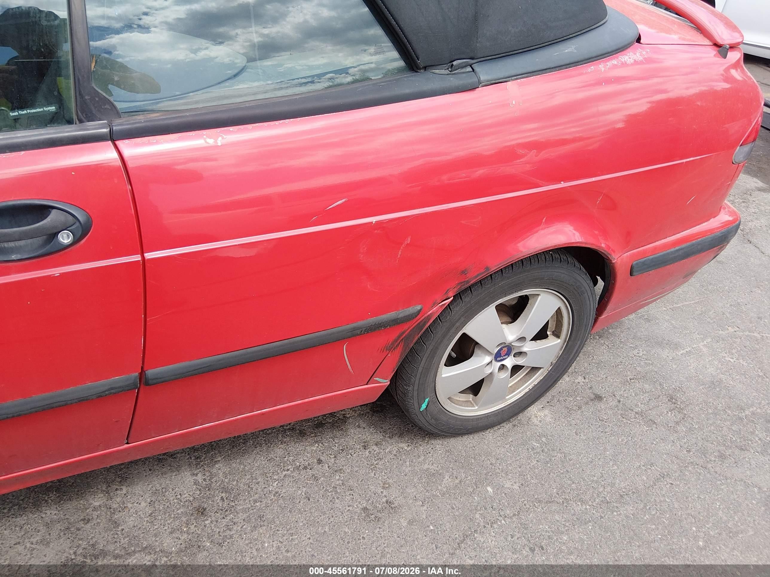 2002 Saab 9-3 Se Красный vin: YS3DF75KX27013229