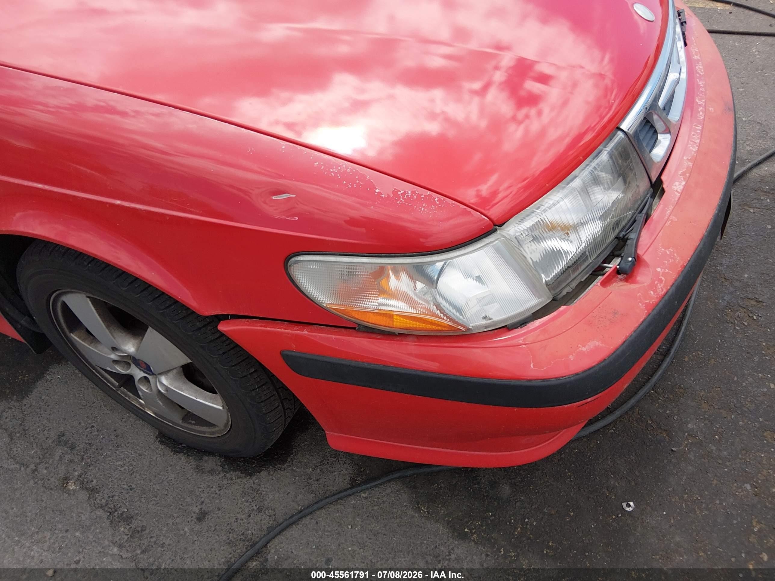 2002 Saab 9-3 Se Красный vin: YS3DF75KX27013229