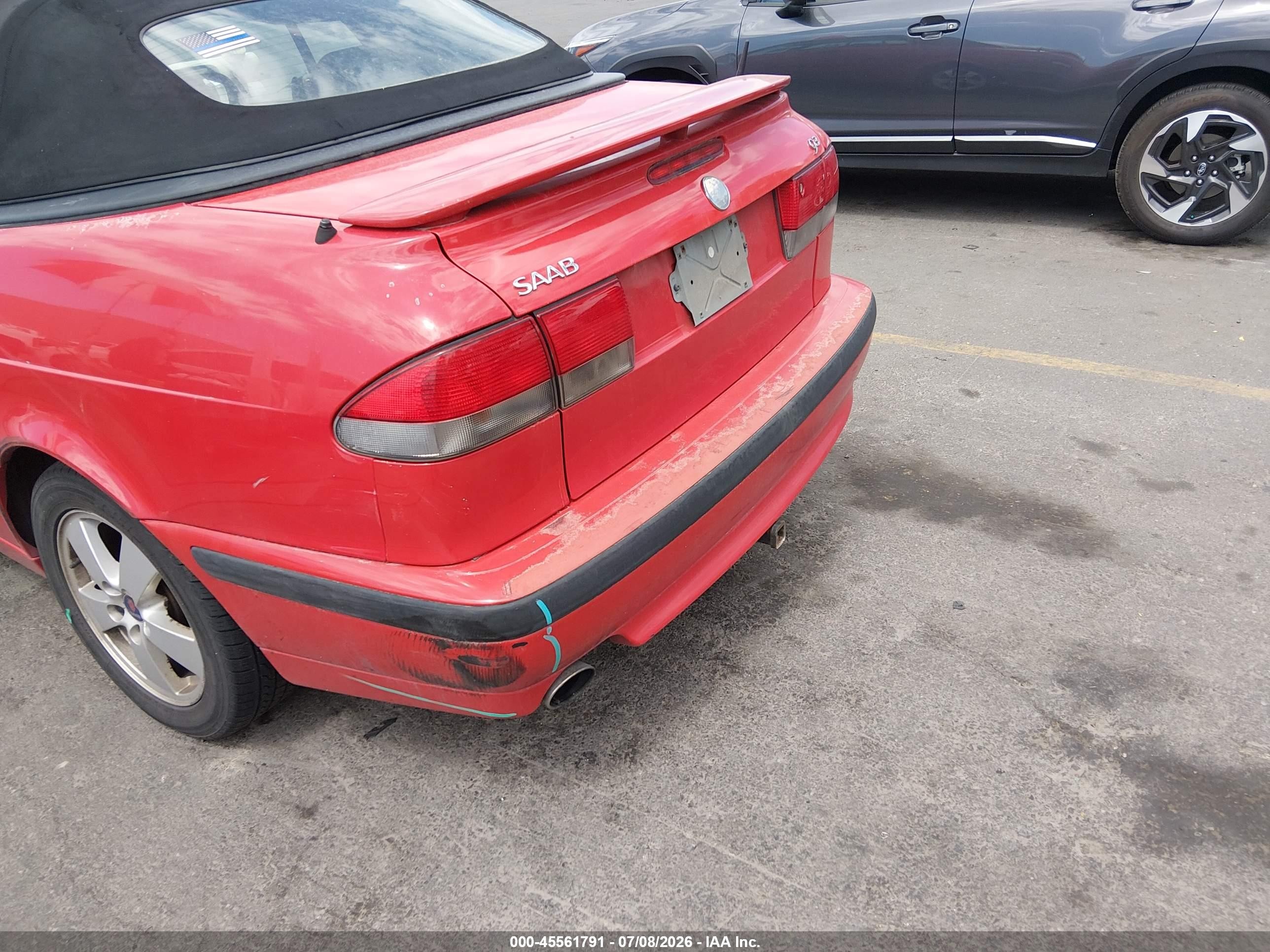 2002 Saab 9-3 Se Красный vin: YS3DF75KX27013229