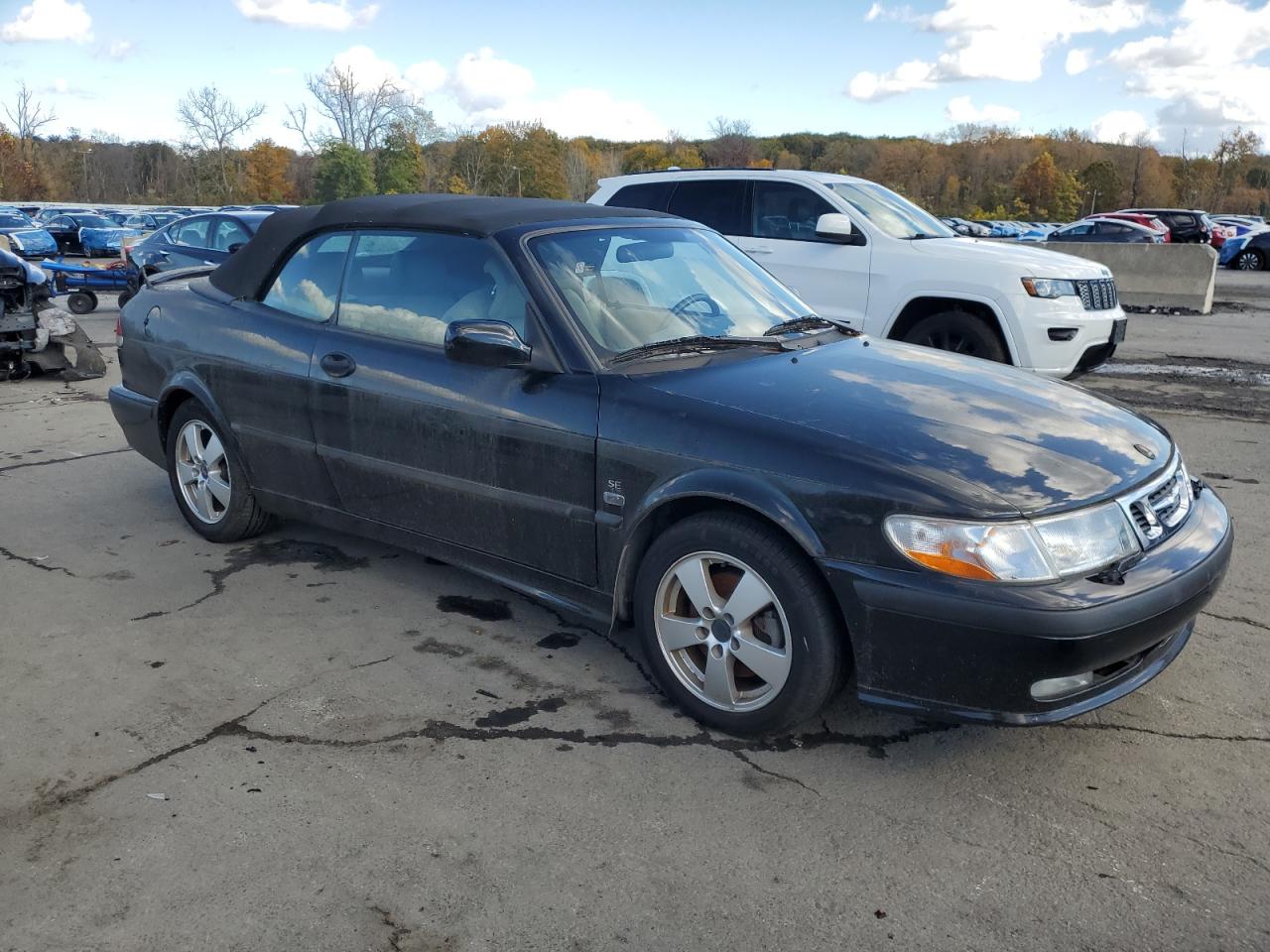 2002 Saab 9-3 Se Black vin: YS3DF75KX27015837