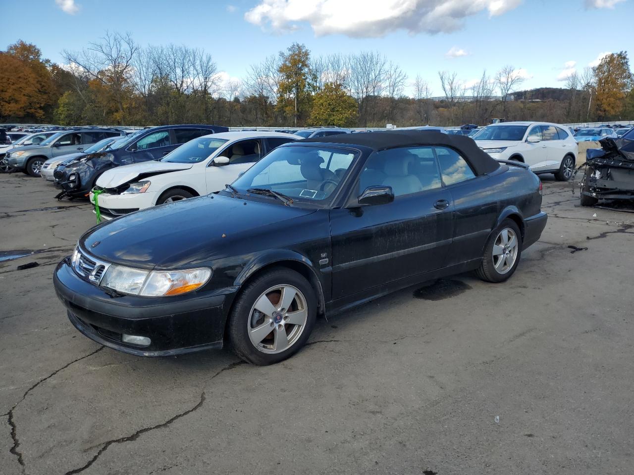 2002 Saab 9-3 Se Black vin: YS3DF75KX27015837