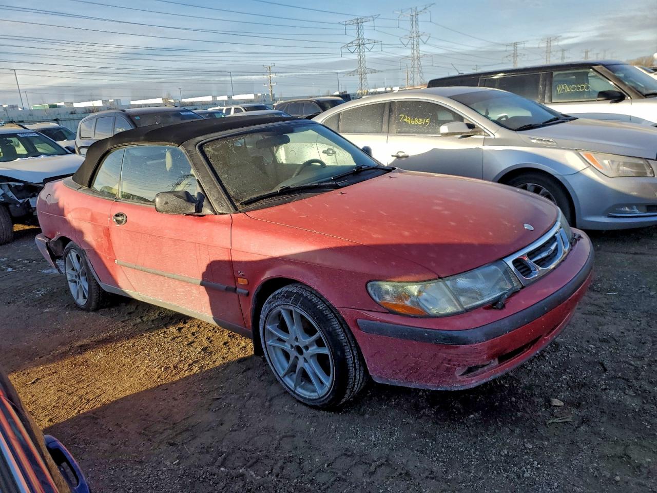 1999 Saab 9-3 Se Red vin: YS3DF75N1X7001116