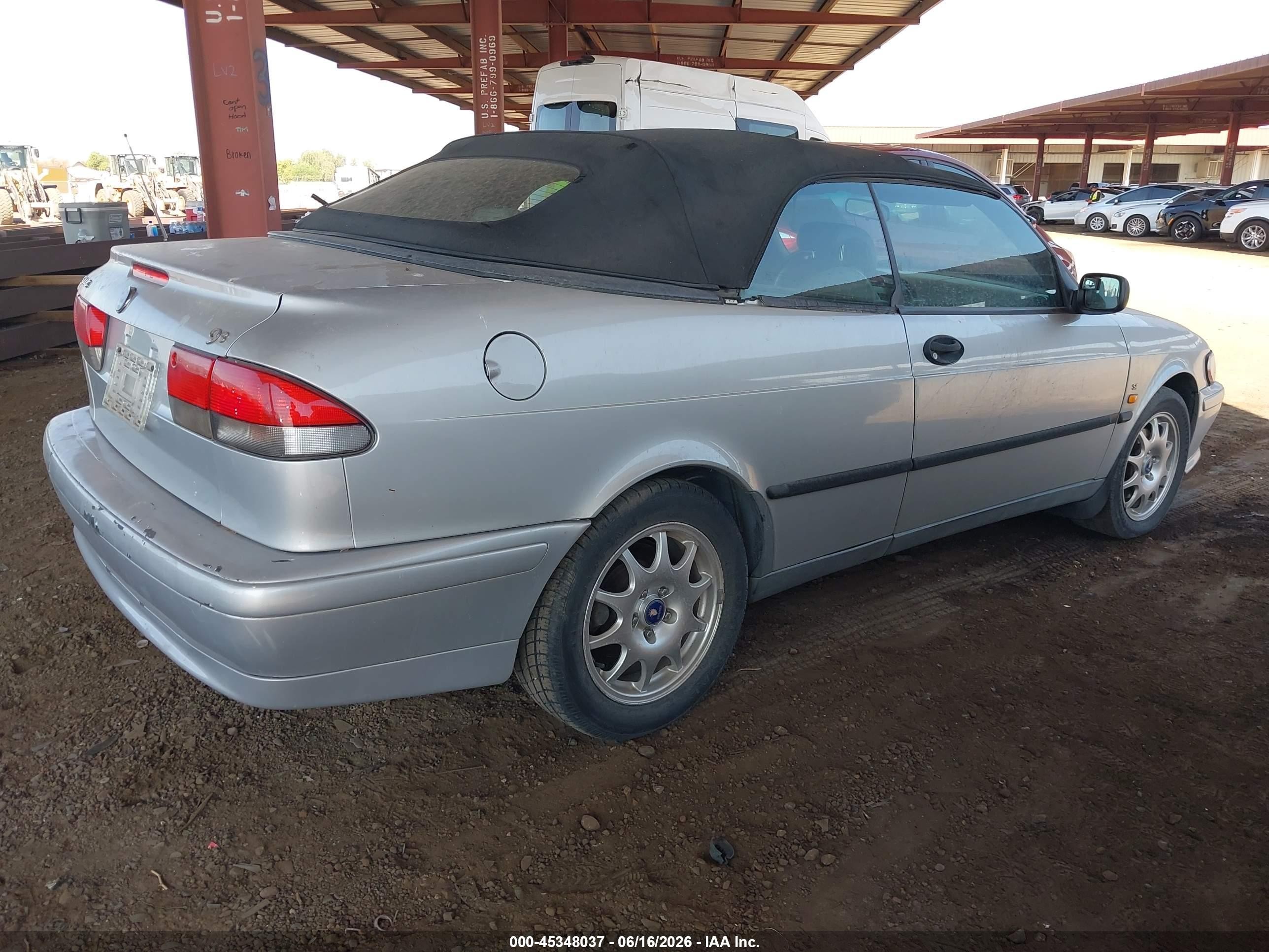 1999 Saab 9-3 Se Серебряный vin: YS3DF75N2X7003635