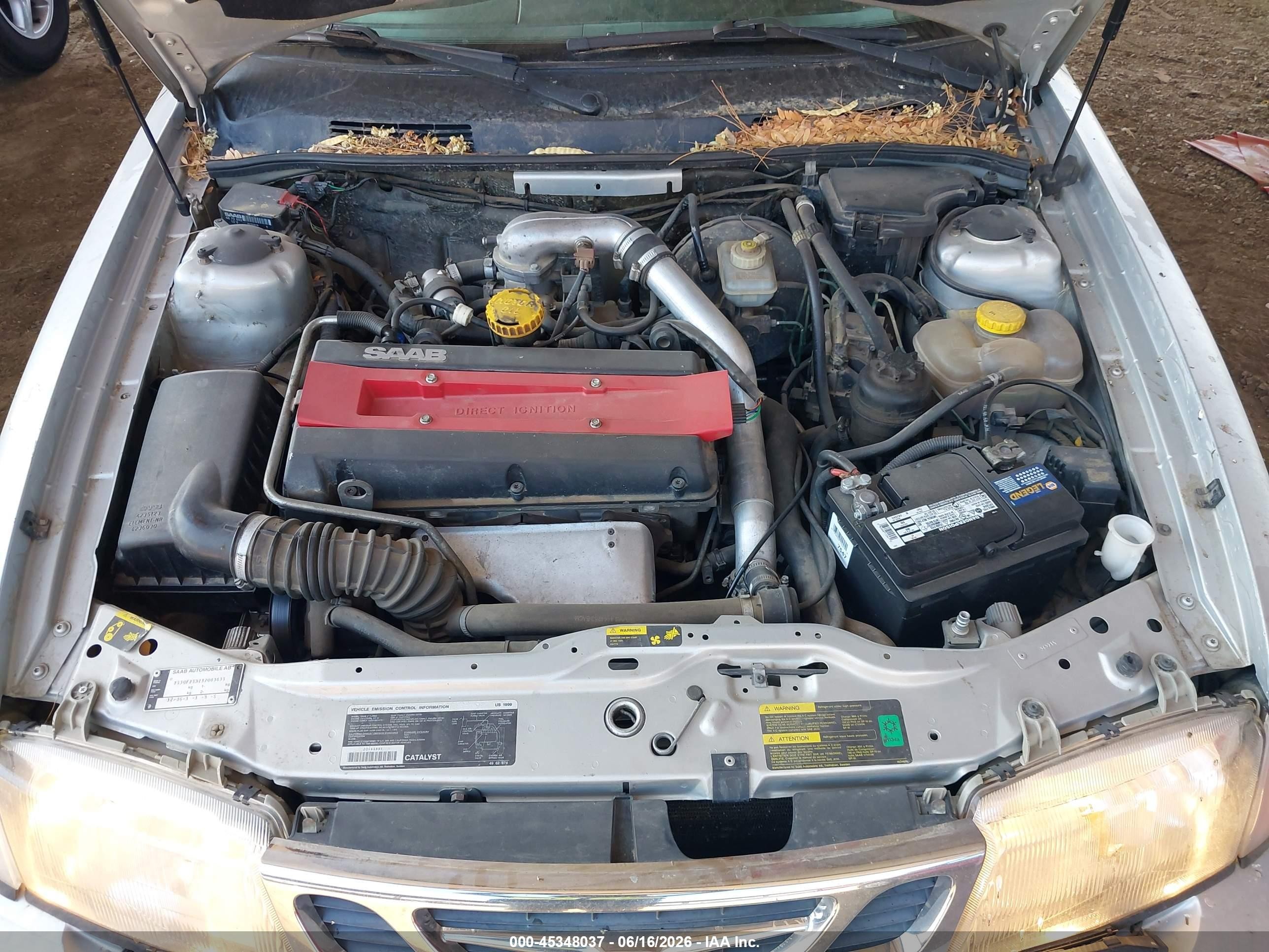 1999 Saab 9-3 Se Серебряный vin: YS3DF75N2X7003635