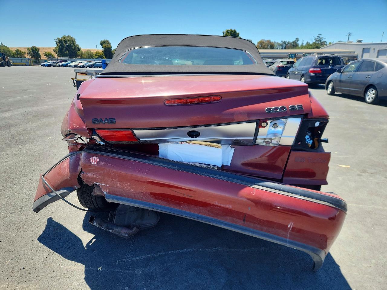 1998 Saab 900 Se Turbo Burgundy vin: YS3DF75N7W7005850